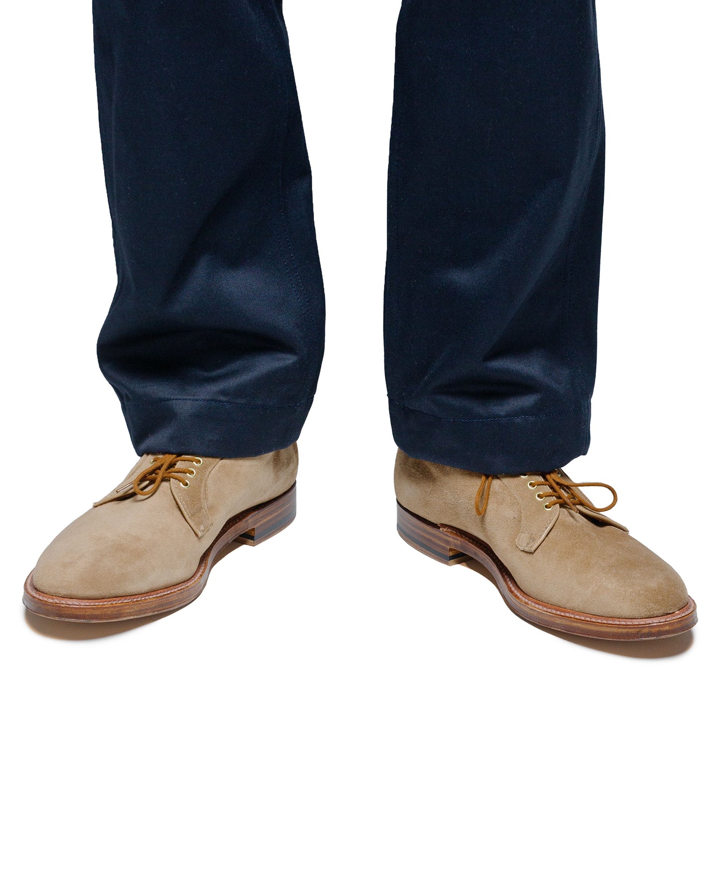 lost & found Alden Alden Plain Toe Blucher Tan Suede G2401