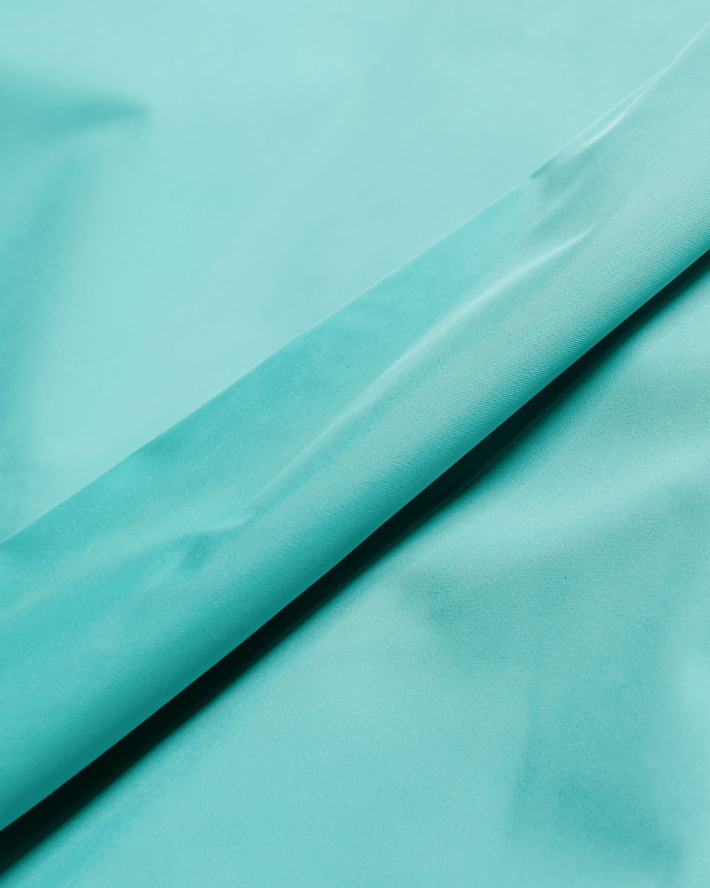 lost & found Auralee Auralee Hard Twist Polyester Satin Laminate Field Pants Turquoise Blue
