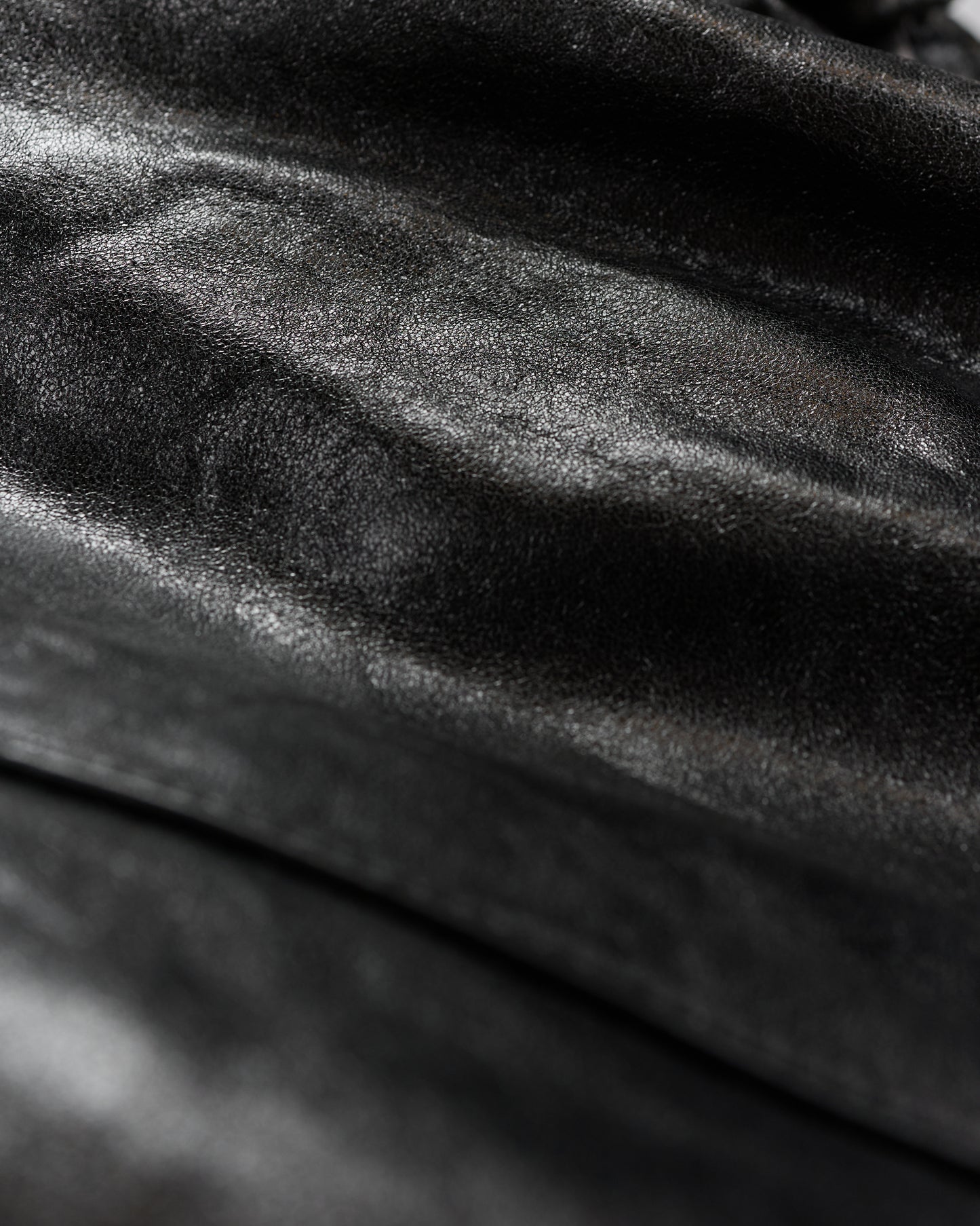 lost & found Auralee Auralee Lamb Leather Zip Blouson Black