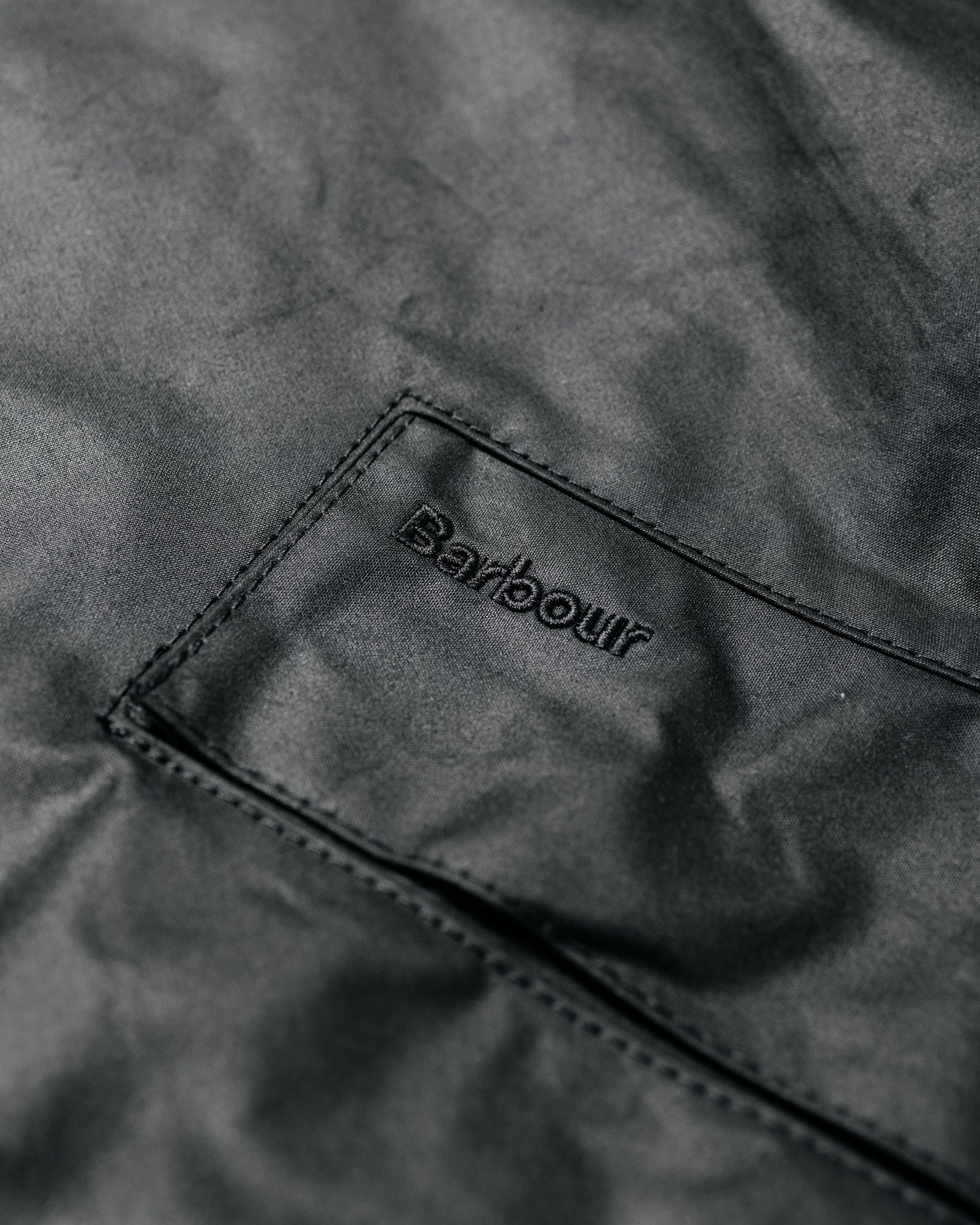 Barbour Transport Wax Jacket Black
