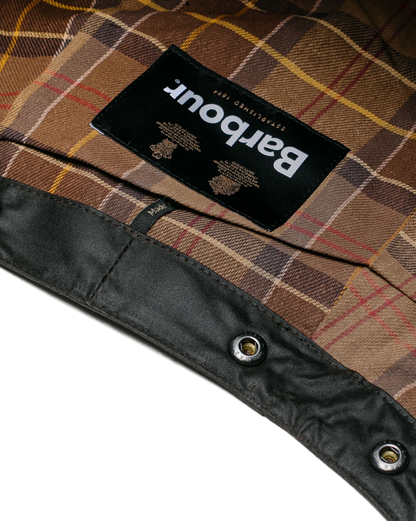 lost & found Barbour Barbour Waxed Cotton Hood Rustic