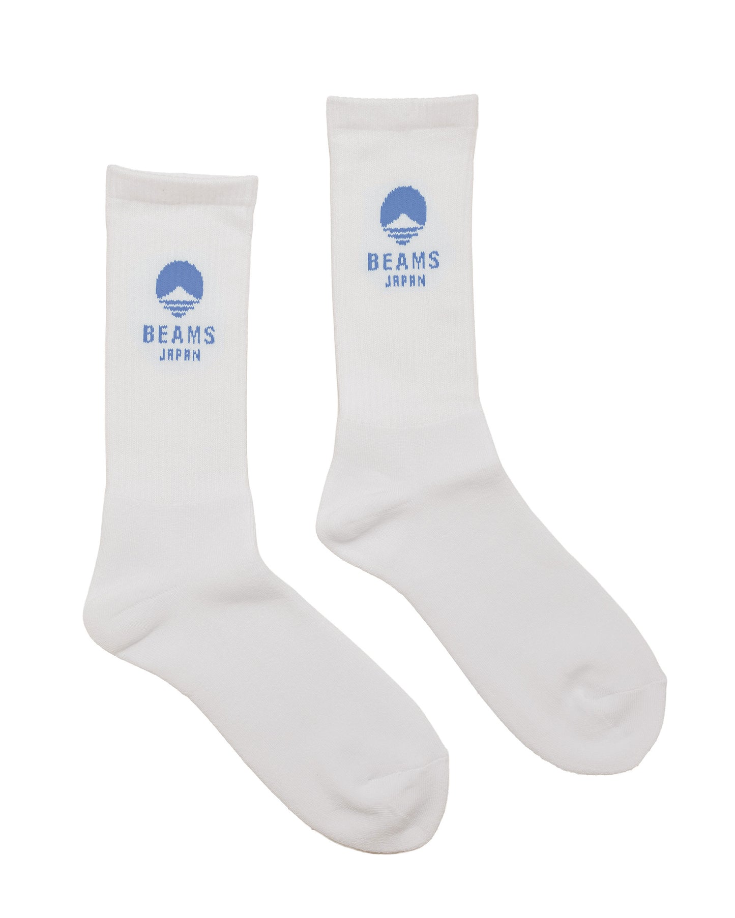 Beams Japan Logo Socks White/Blue