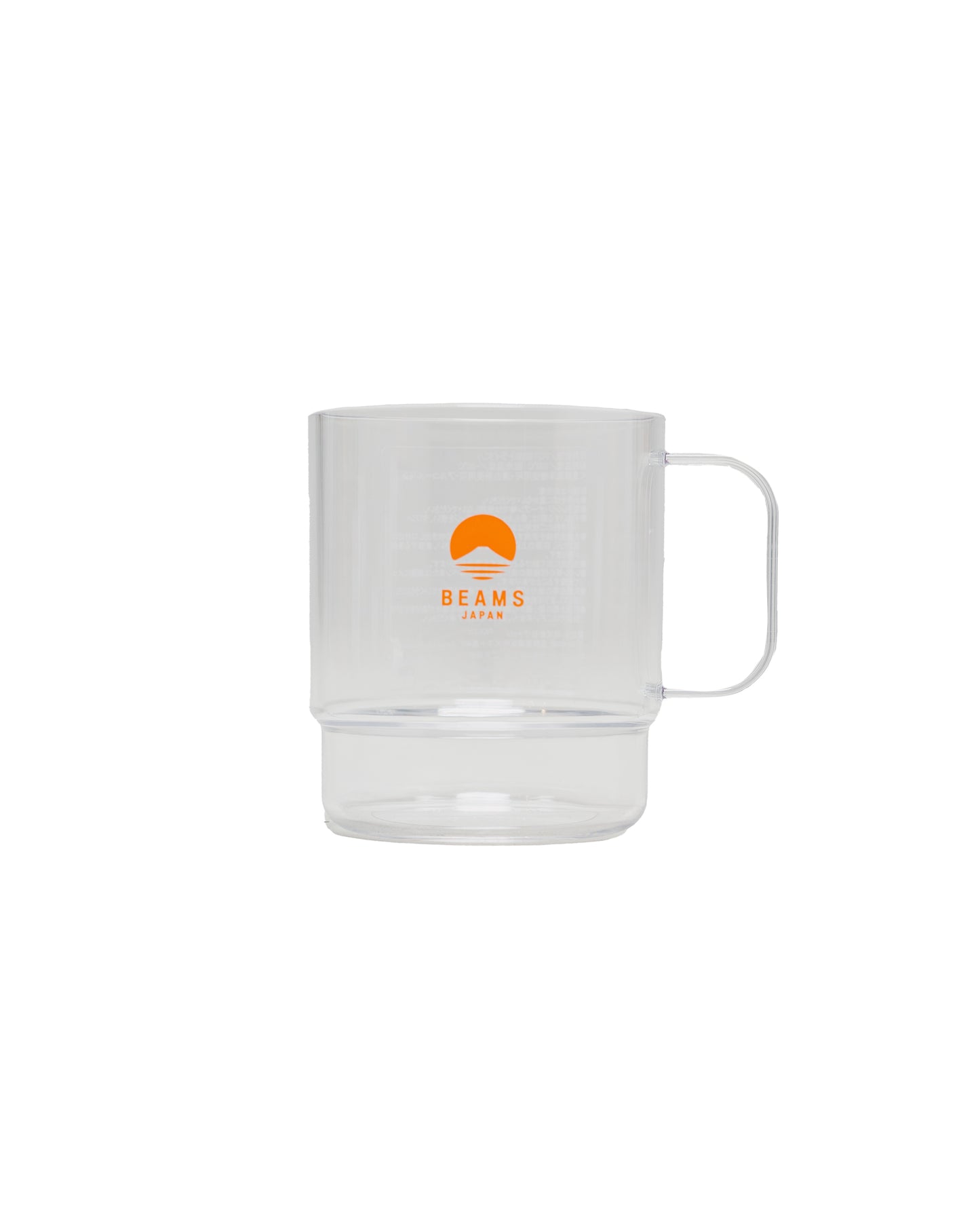 lost & found Beams Japan Beams Japan Stacking Mug Clear Orange Logo