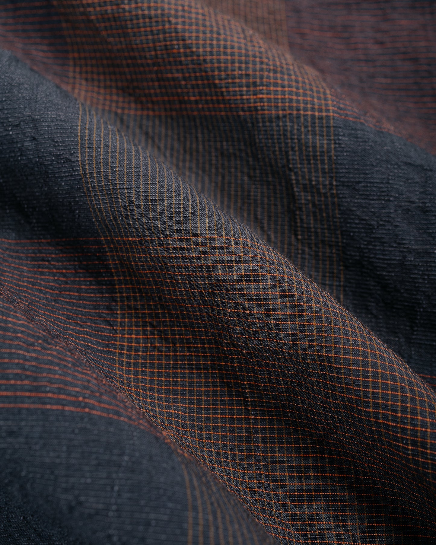 lost & found Beams Plus Beams Plus B.D. Classic Fit Cotton Linen Cord Check Navy/Pink