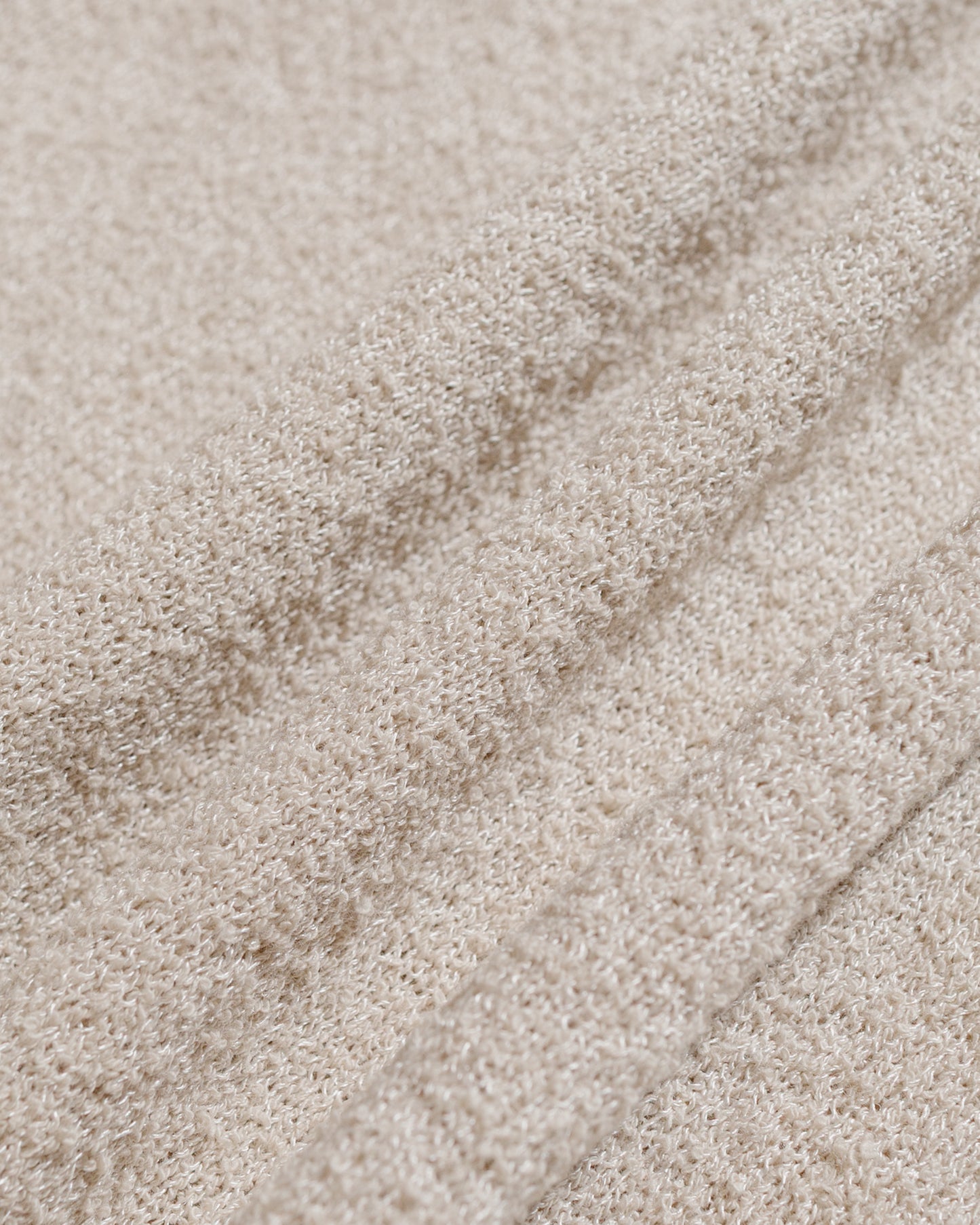 lost & found Beams Plus Beams Plus Knit Polo Boucle Beige