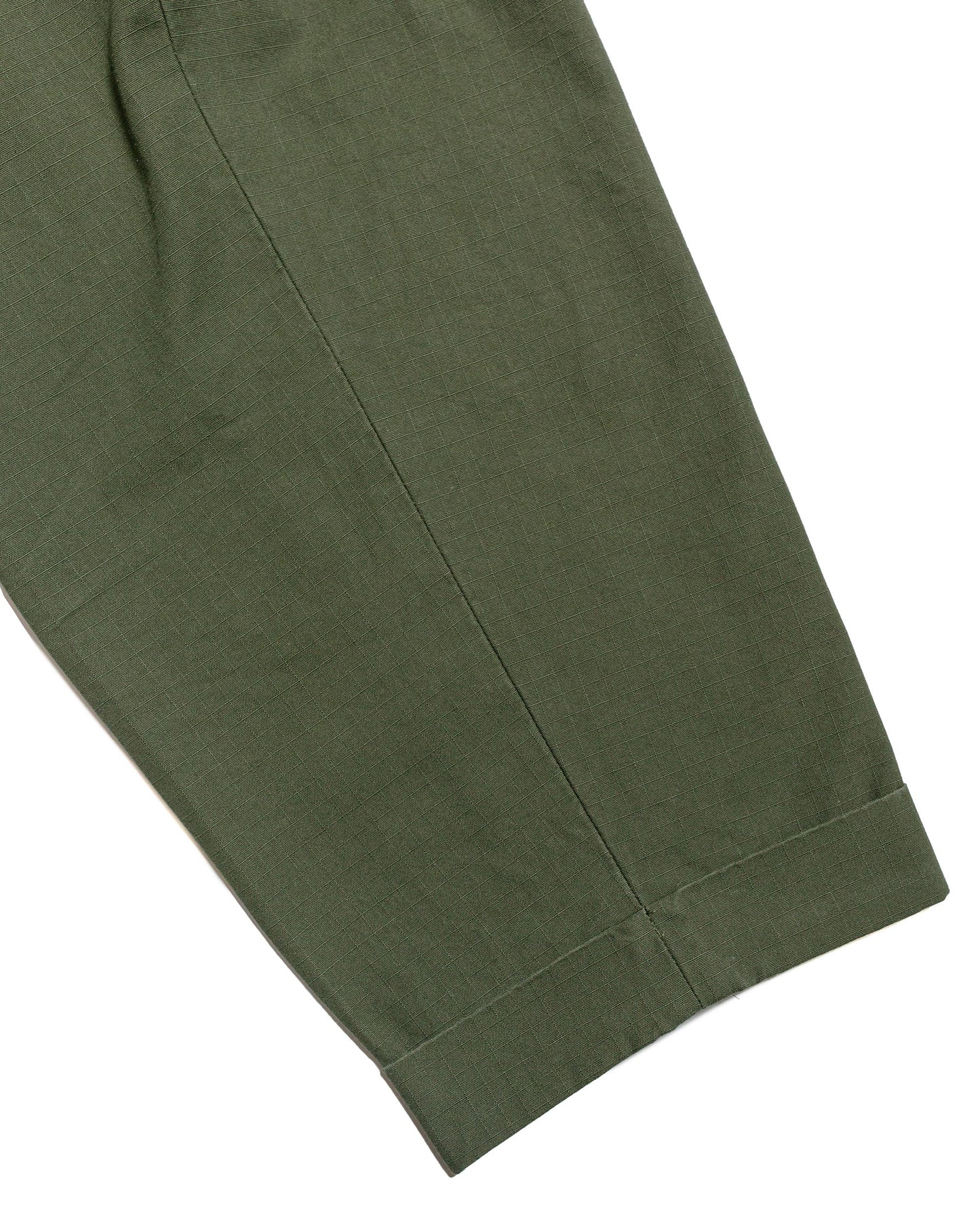 lost & found Beams Plus Beams Plus Lost & Found 2Pleats Cotton Ripstop Olive