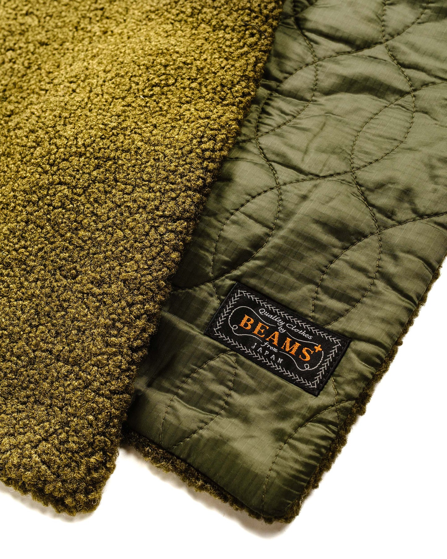 lost & found Beams Plus Beams Plus Muffler Boa Quilting Olive