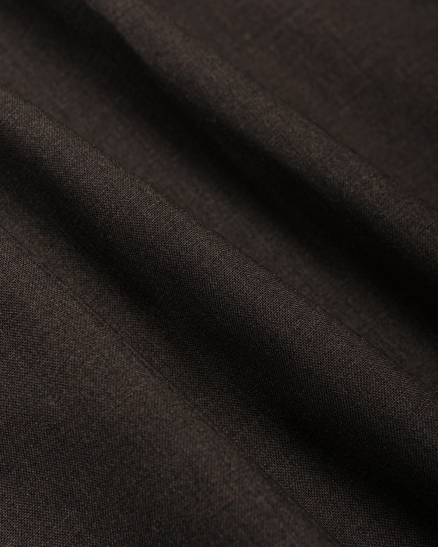 lost & found De Bonne Facture De Bonne Facture Grandad Trouser Super 130's Cold Wool Bark Brown