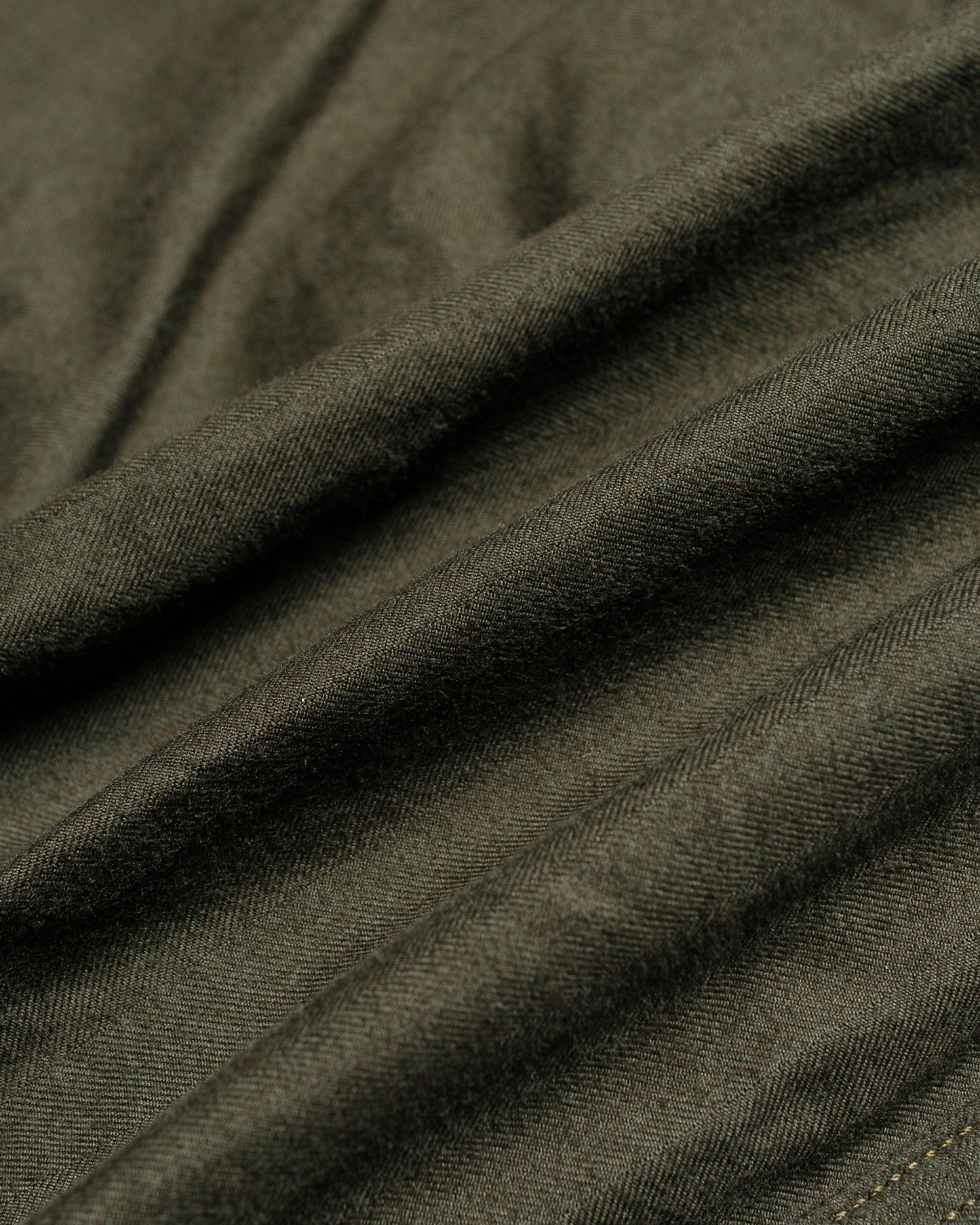lost & found Engineered Garments Engineered Garments Fatigue Pant Olive Cotton Brushed Herringbone