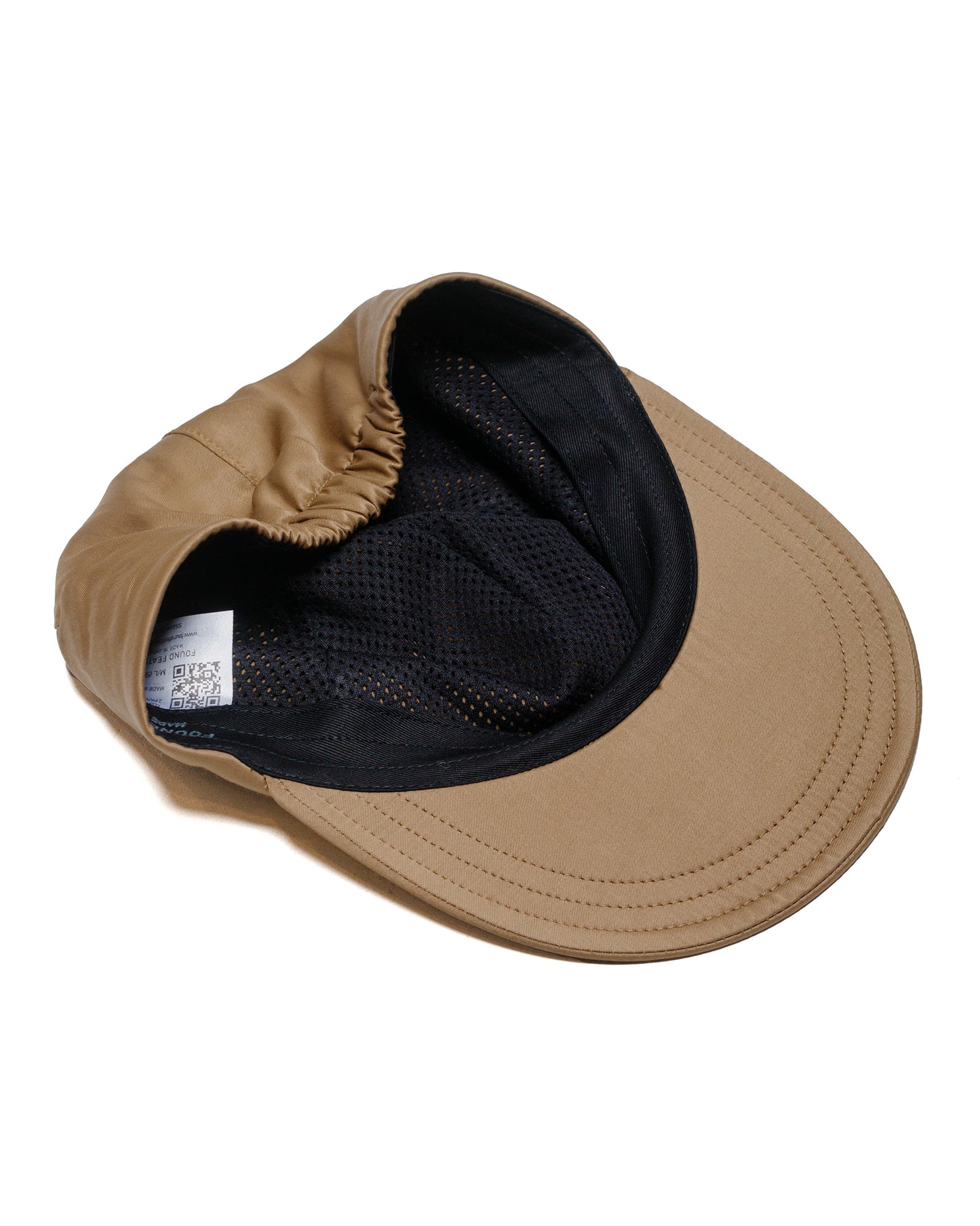 lost & found Found Feather Found Feather 2 Panel Trucker Cap Rayon Cotton Dyed Satin Brown