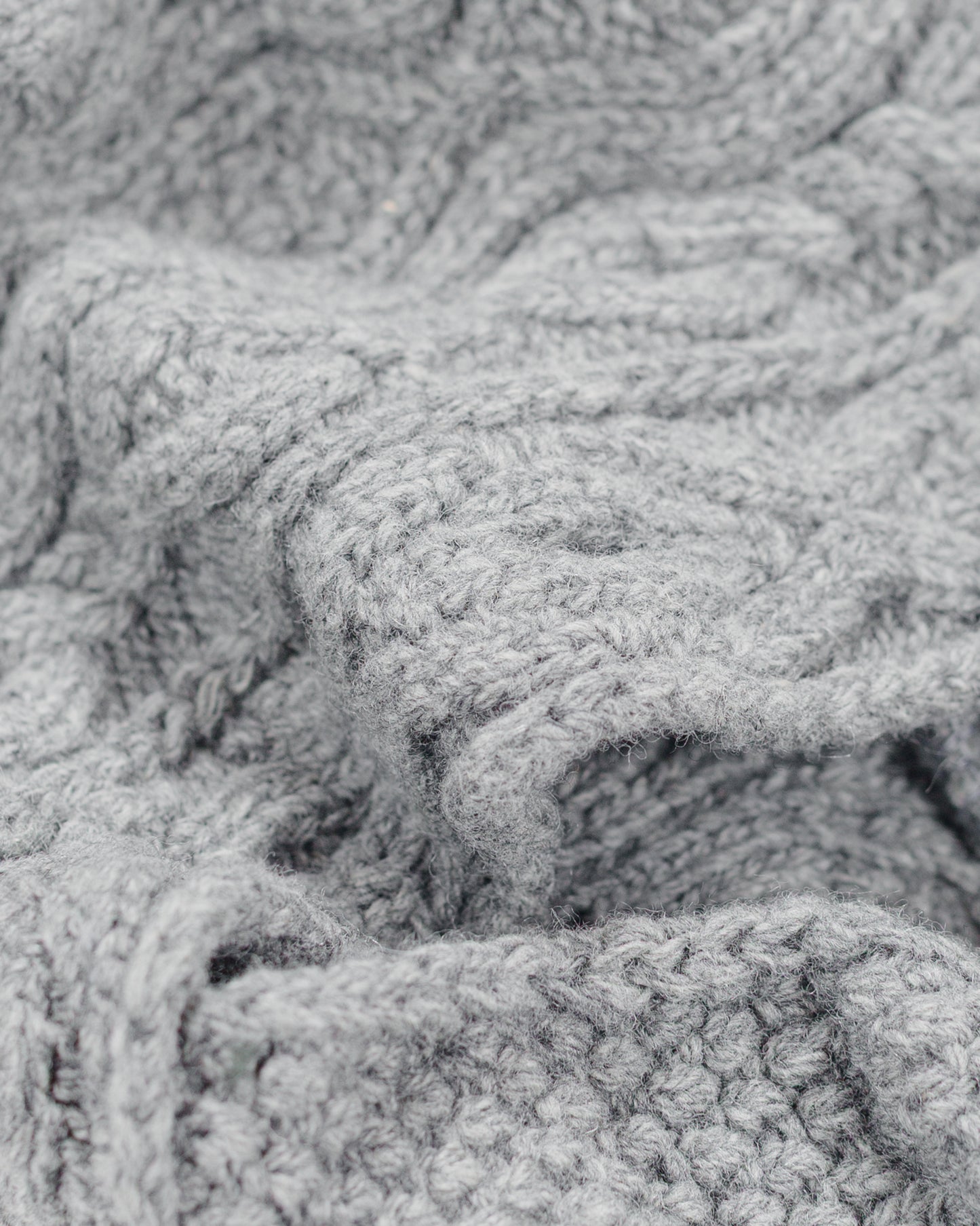lost & found Found Feather Found Feather Pom Pom Beanie Lambswool Grey