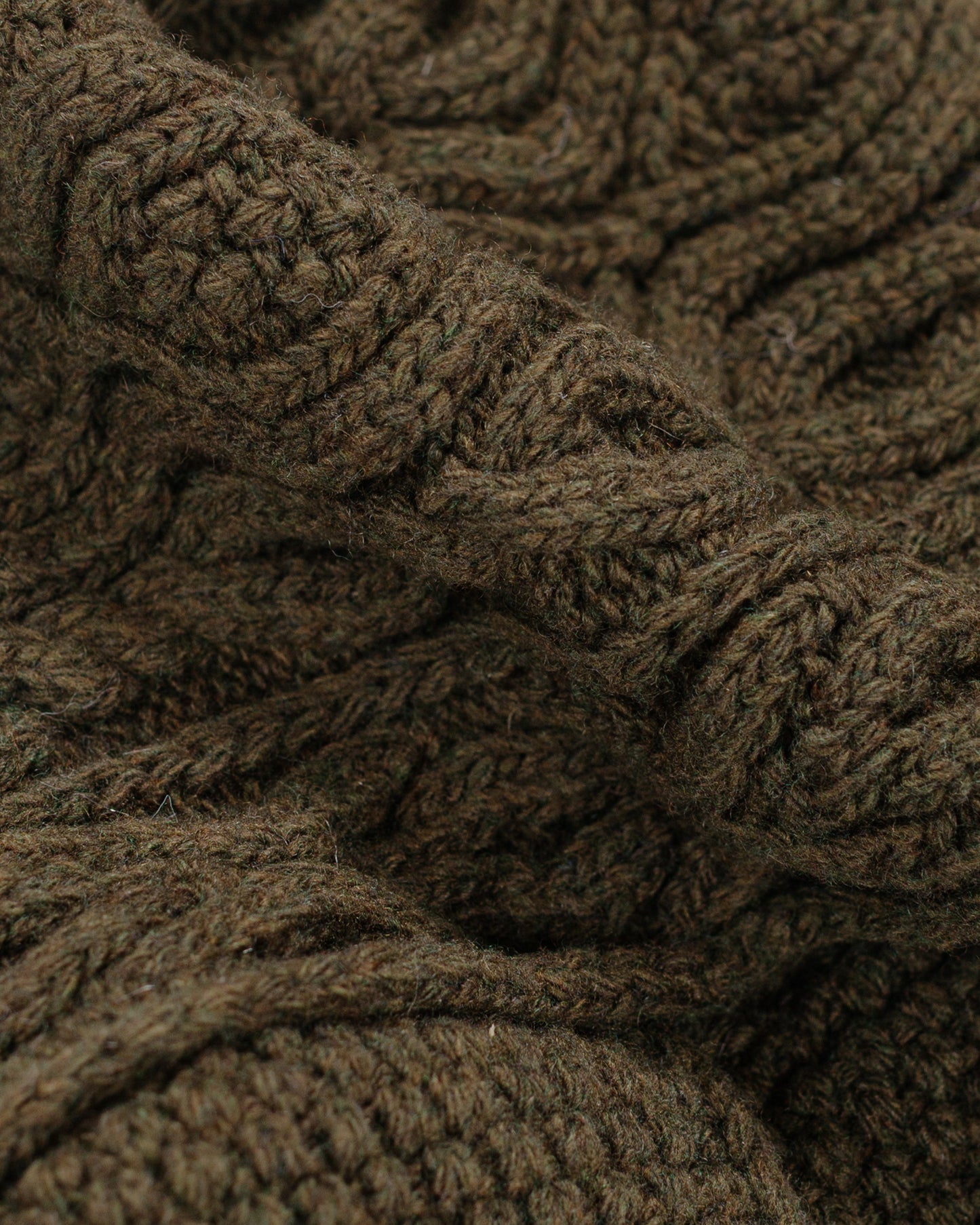 lost & found Found Feather Found Feather Pom Pom Beanie Lambswool Olive