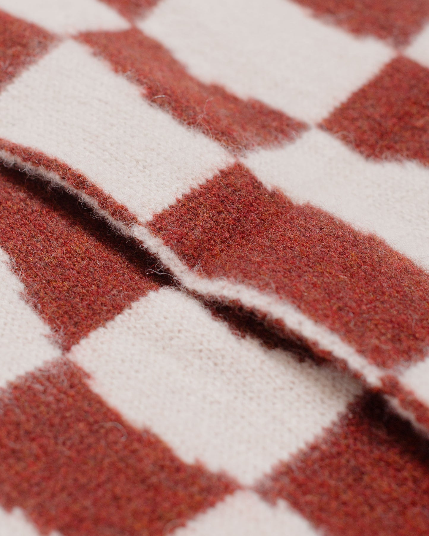 lost & found Howlin' Howlin' Mini Checkerboard Scarf Rust