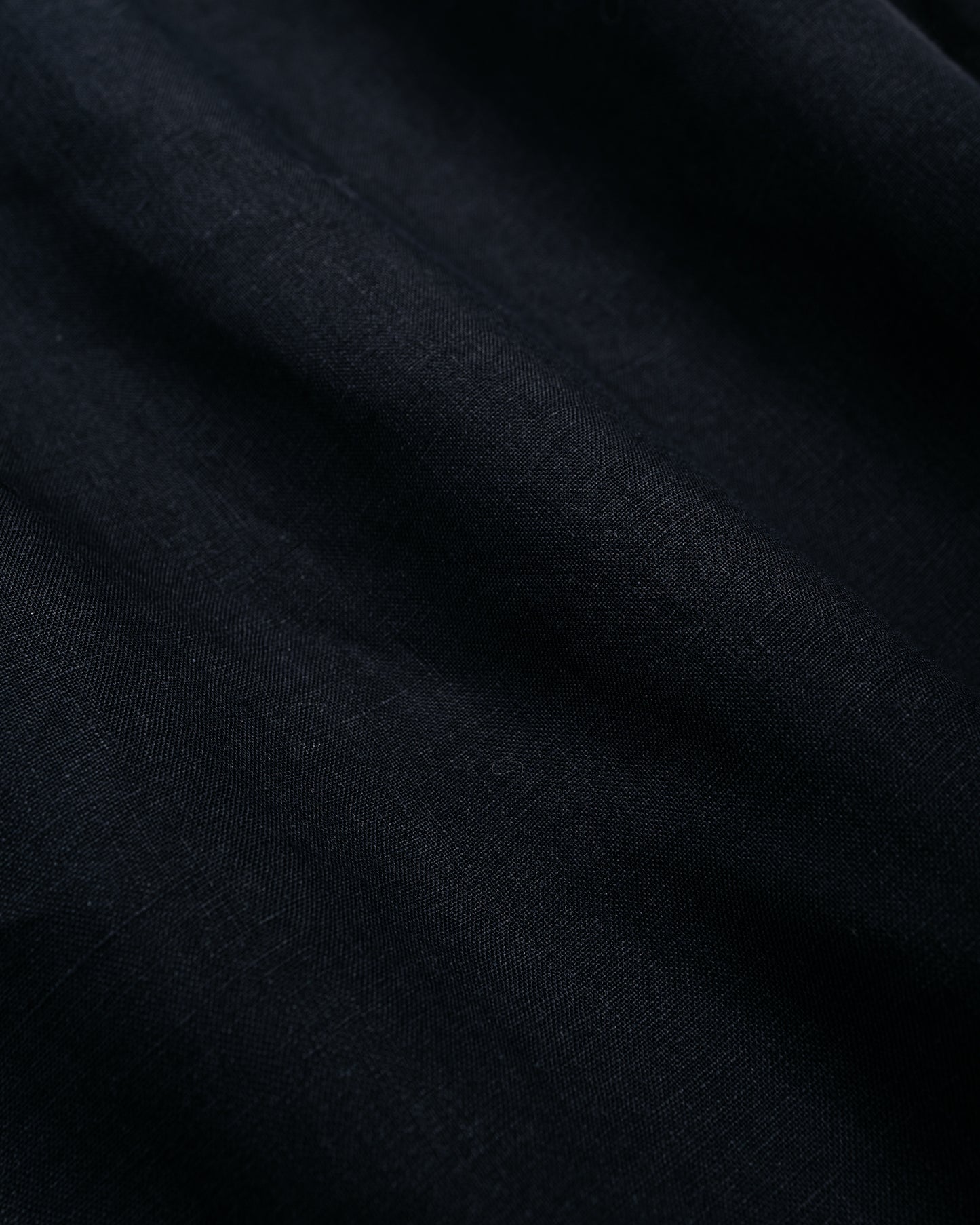 lost & found James Coward James Coward Sundown Shirt Black Lightweight Belgian Linen