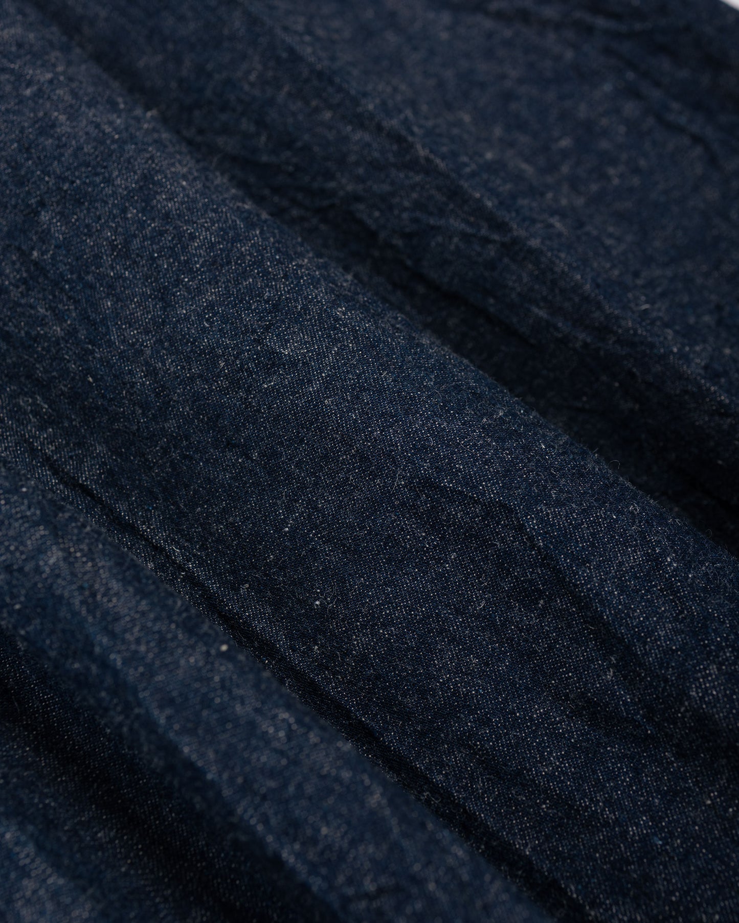 lost & found KAPTAIN SUNSHINE KAPTAIN SUNSHINE Cotton Linen Denim Riviera Trousers Indigo