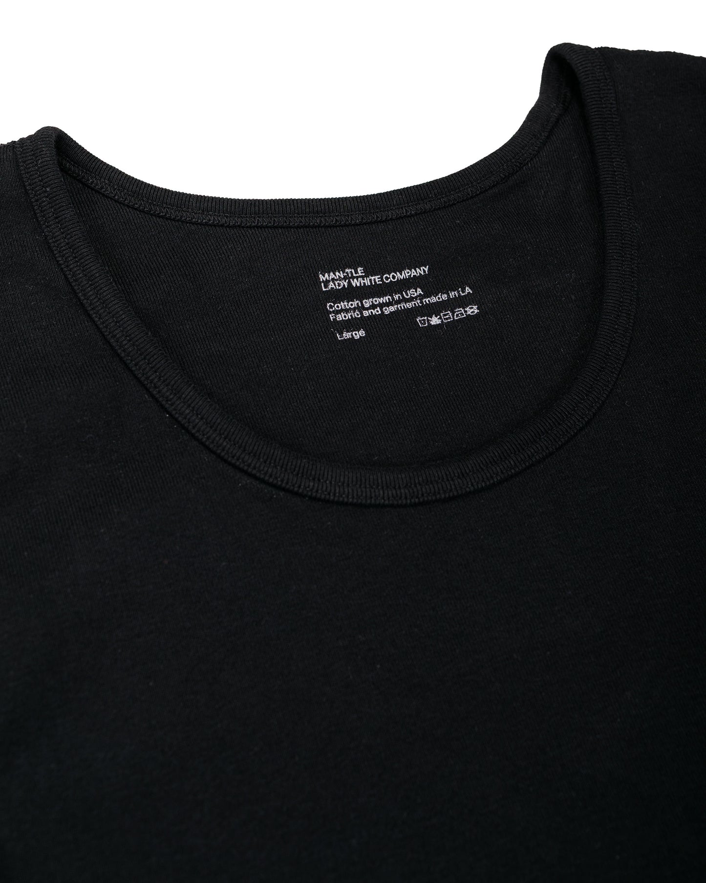 lost & found MAN-TLE MAN-TLE LWCT0 Lady White Co. Singlet 2-Pack Black Rib