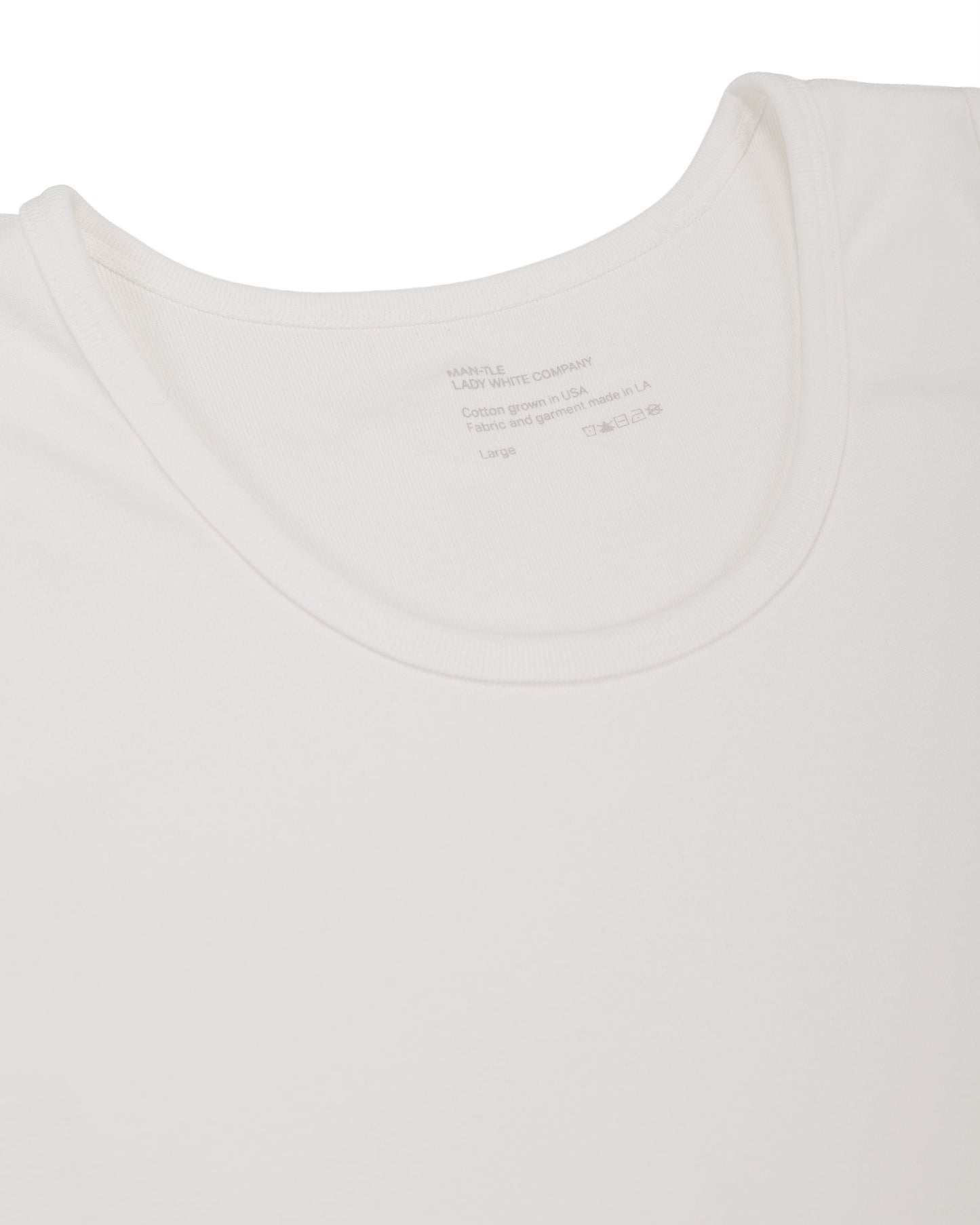 lost & found MAN-TLE MAN-TLE LWCT0 Lady White Co. Singlet 2-Pack White Rib