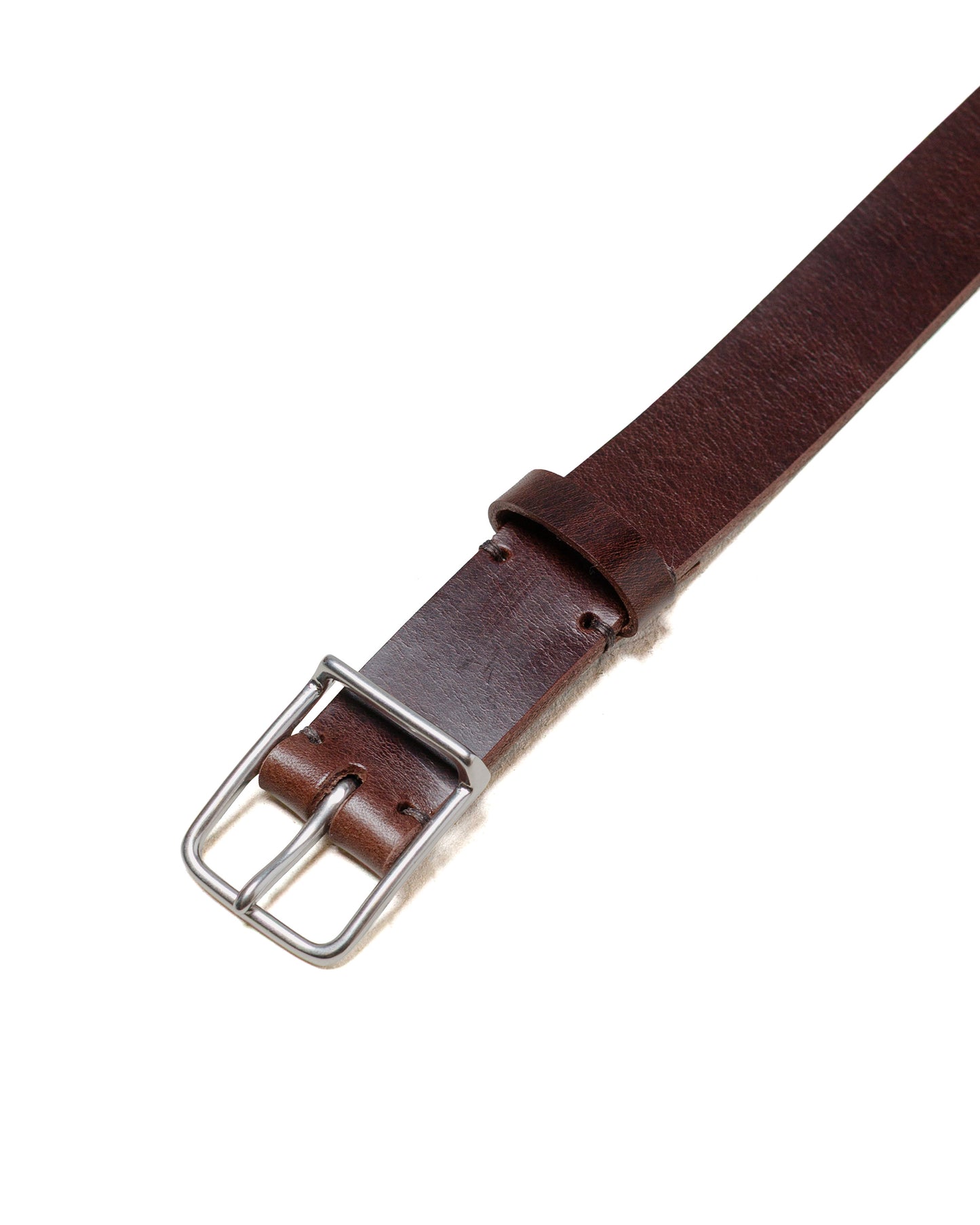 lost & found Margaret Howell MHL Keeper Buckle Belt Leather Dark Brown