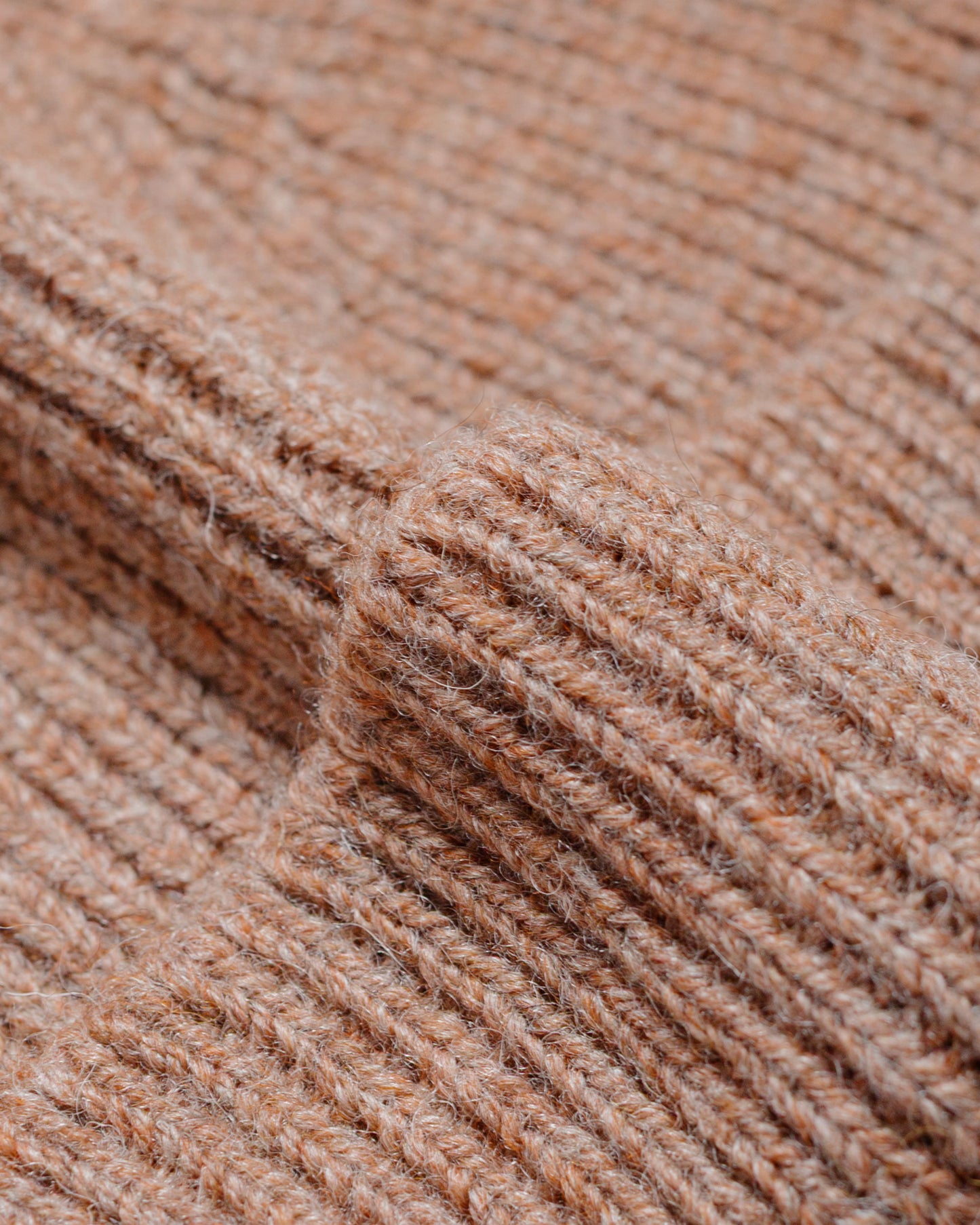 lost & found Margaret Howell MHL Simple Ribbed Beanie British Wool Mineral