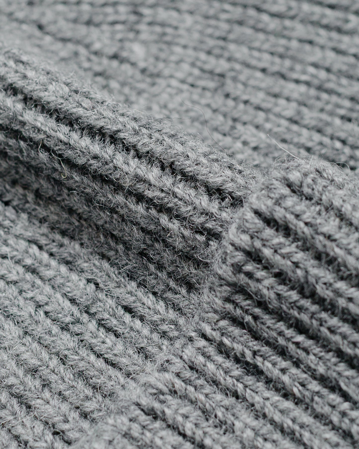 lost & found Margaret Howell MHL Simple Ribbed Beanie British Wool School Grey