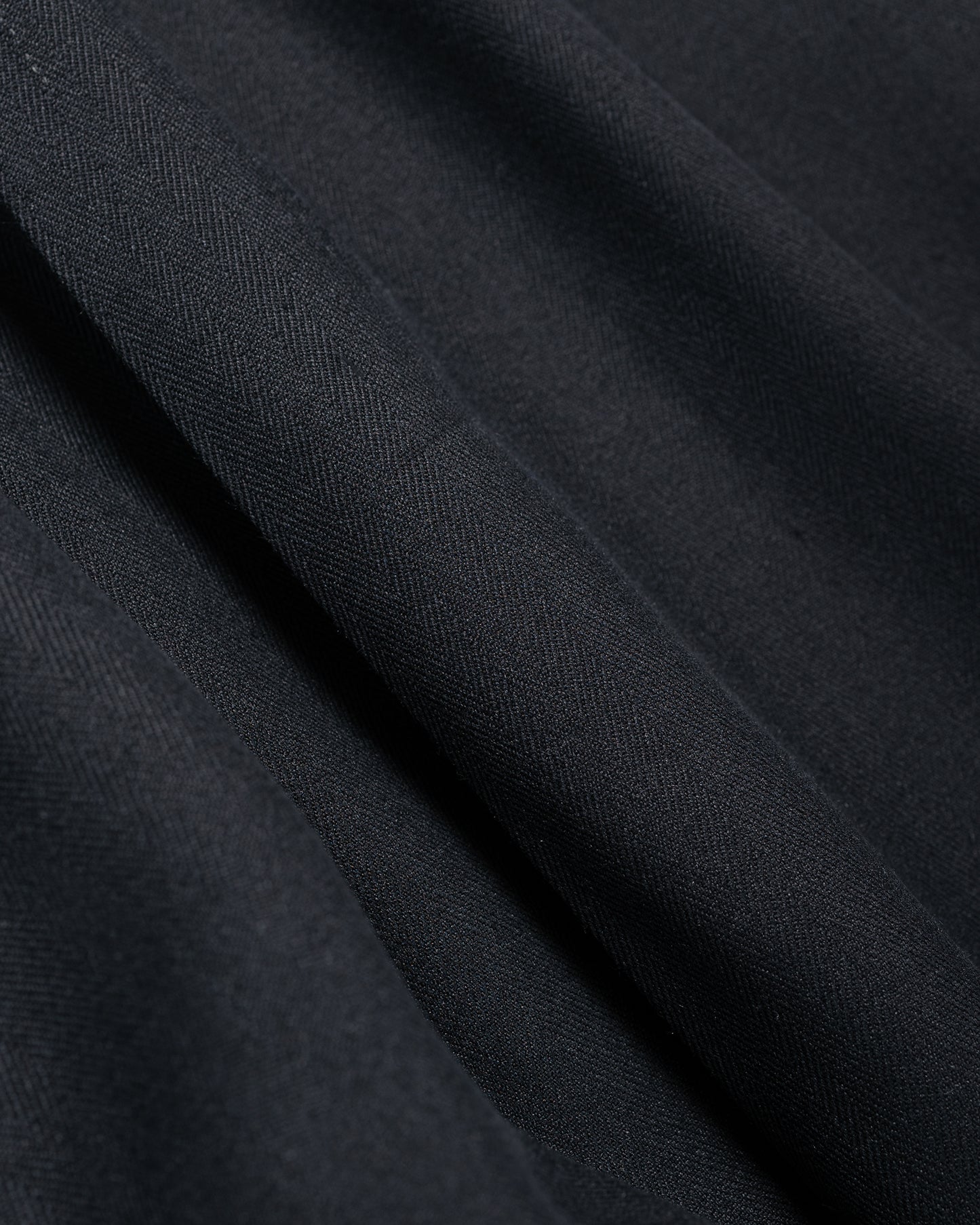 lost & found MotivMfg MotivMfg Robert Trousers Herringbone Tussah Silk Suiting Dark Navy