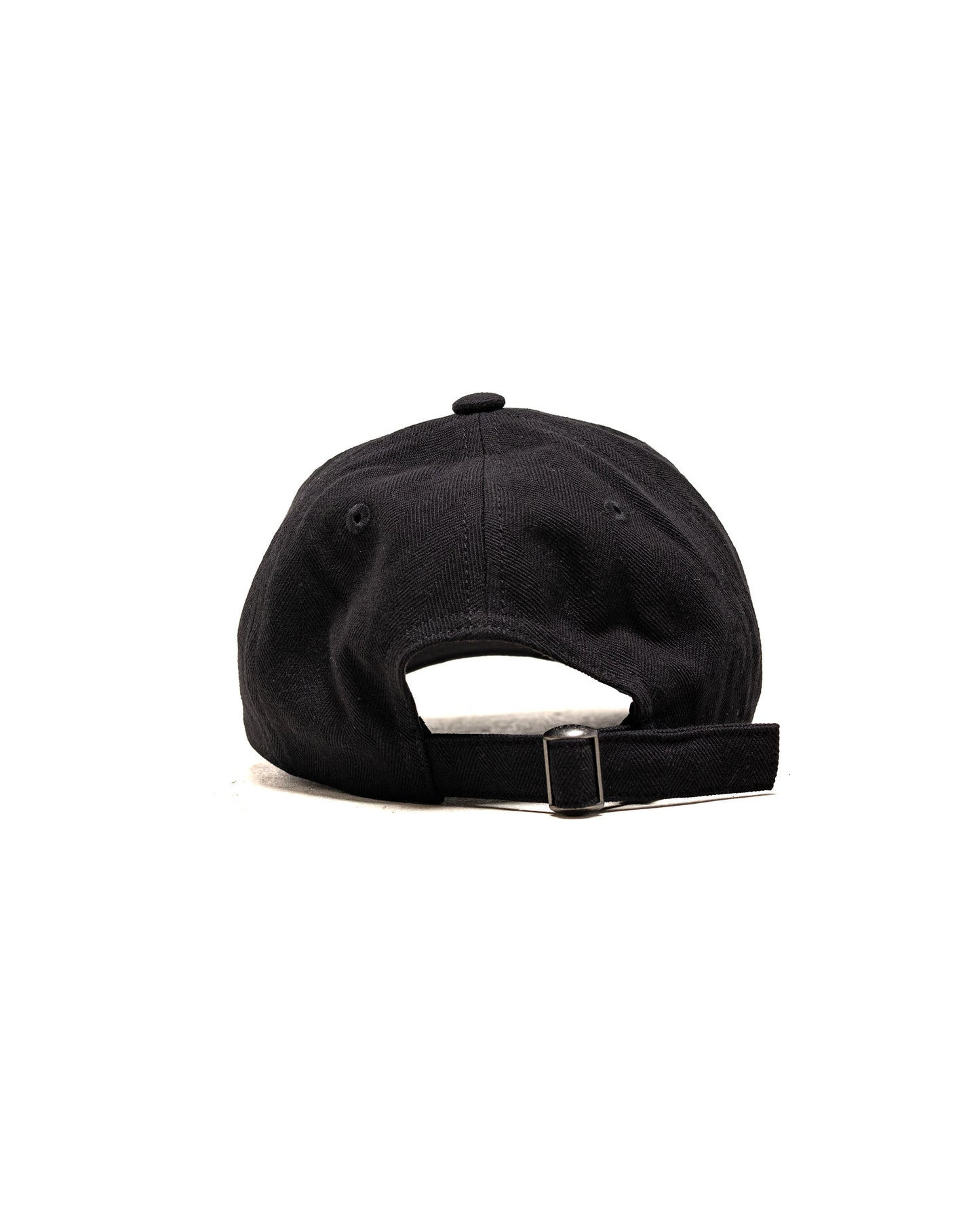 lost & found Norse Projects Norse Projects Cotton Wool Herringbone Twill 6-Panel Cap Black