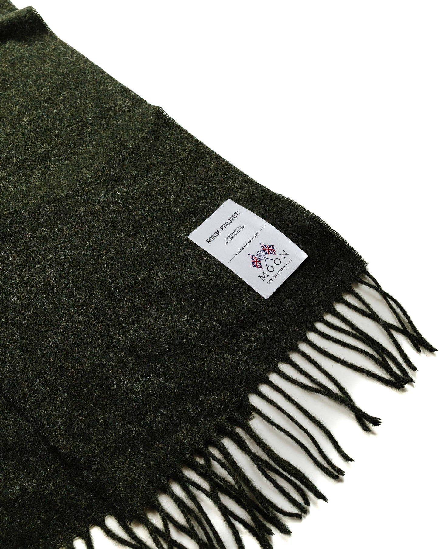 lost & found Norse Projects Norse Projects Moon Lambswool Scarf Beech Green