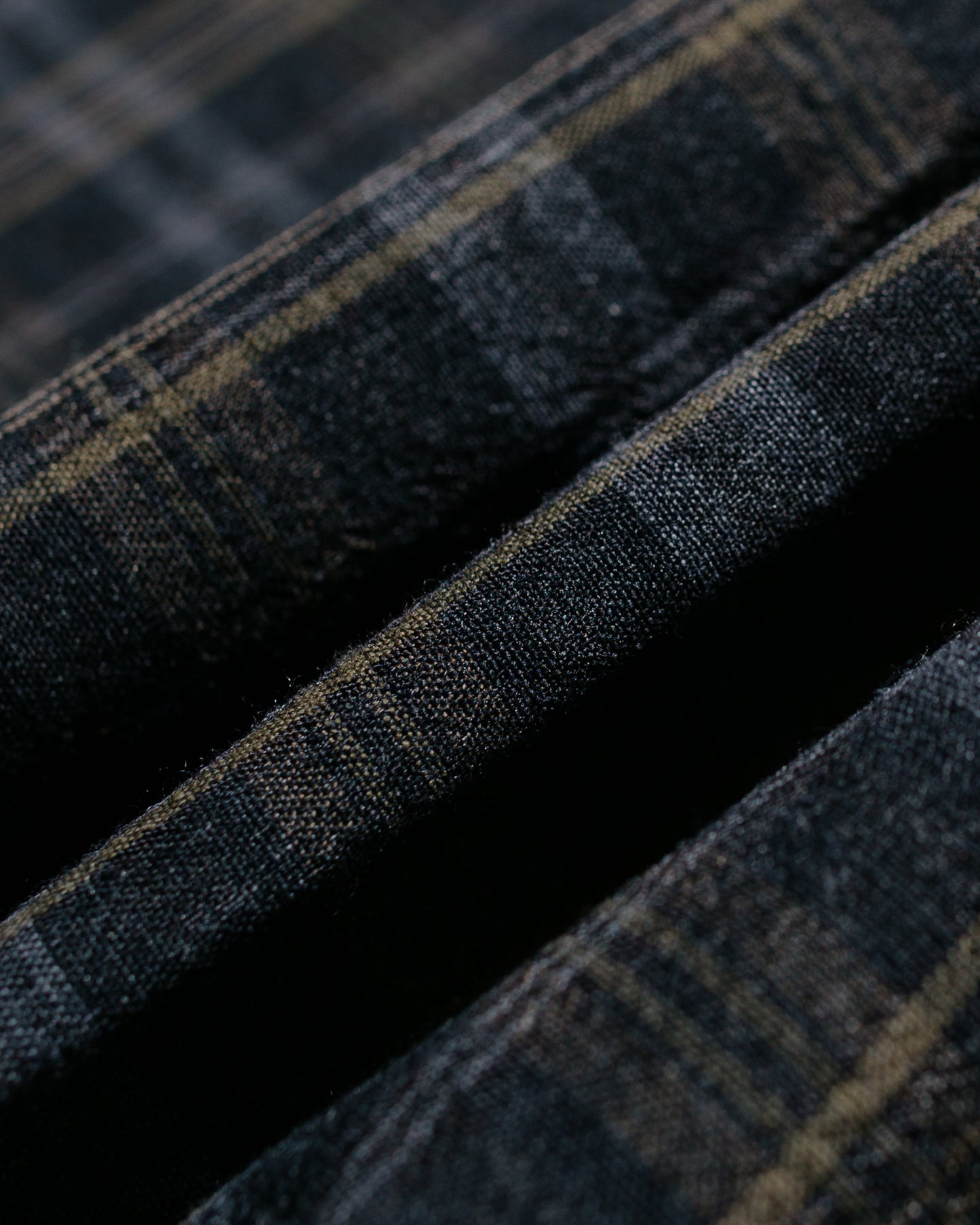 lost & found Norse Projects Norse Projects Ole Oversized Wool Check Shirt Charcoal Grey