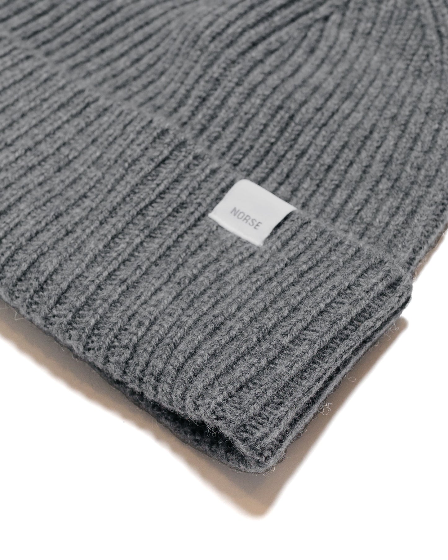 lost & found Norse Projects Norse Projects Standard Merino Lambswool Beanie Grey Melange