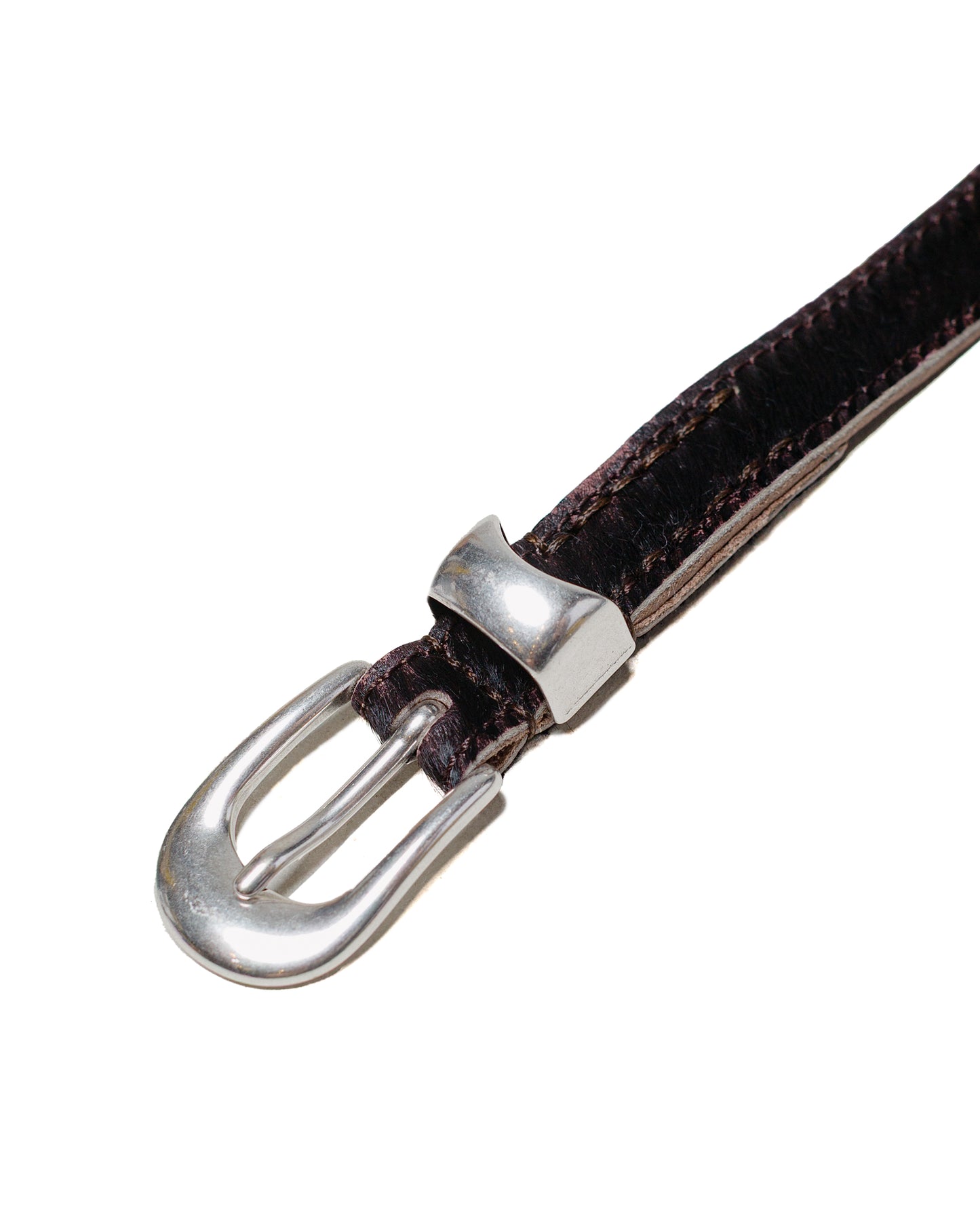 lost & found Our Legacy Our Legacy Belt 2CM Chocolate Hair On Hide