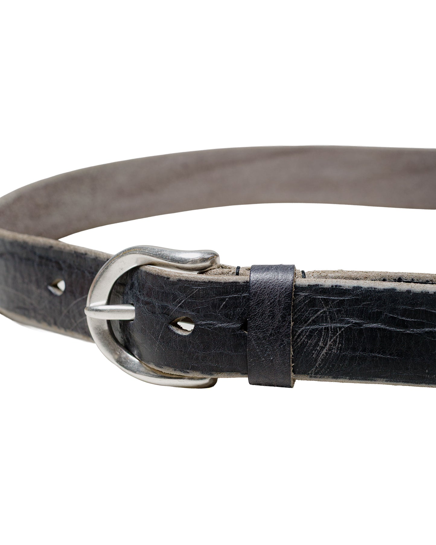 lost & found Our Legacy Our Legacy Belt 3.5CM Soft Coal Torn Bovine