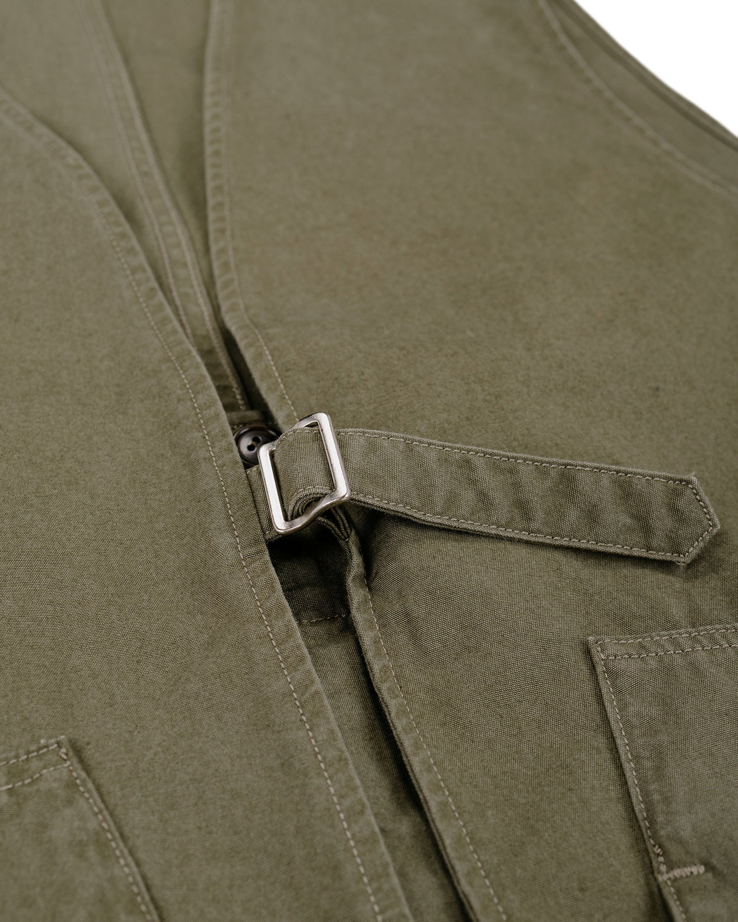 lost & found Phigvel Phigvel Poplin Cloth Hunting Vest Faded Olive