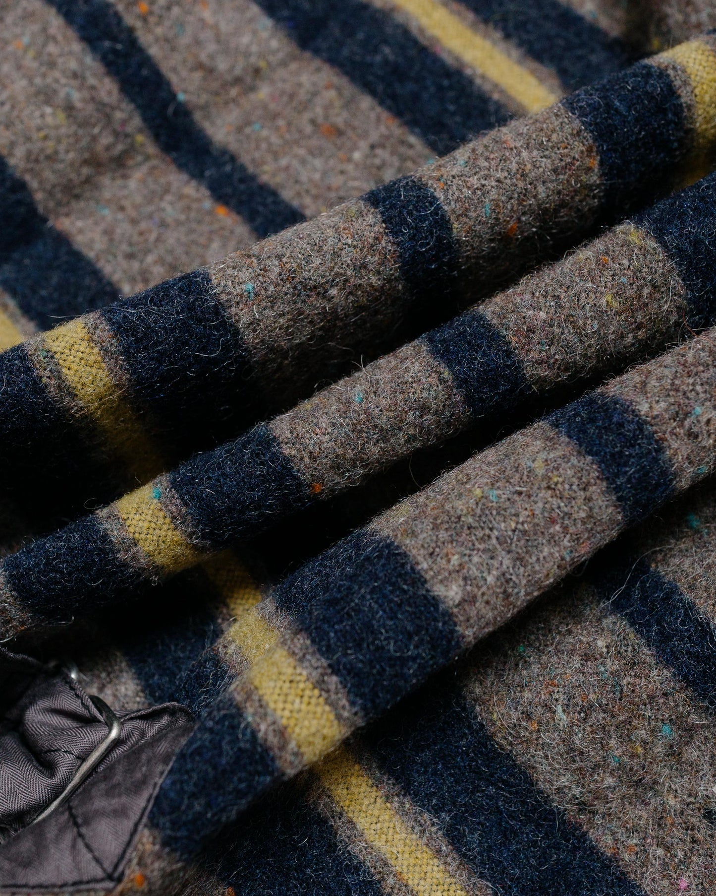 lost & found Post O'Alls Post O'Alls Fleece Vest Trashed Wool Navy Stripe