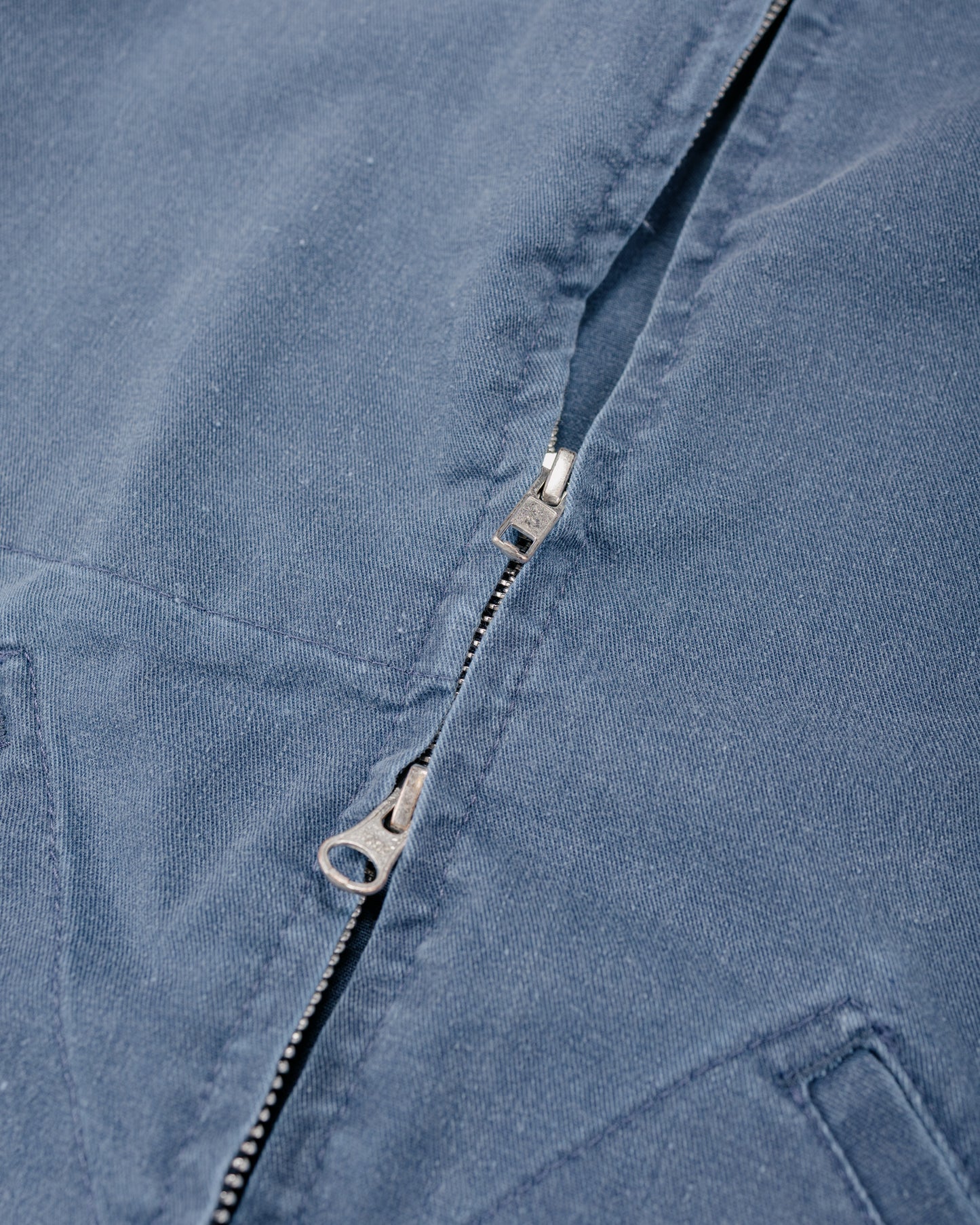 lost & found Randy's Garments Randy's Garments Mechanic's Jacket Blue 7oz Stone Washed Cotton Cadet Cloth