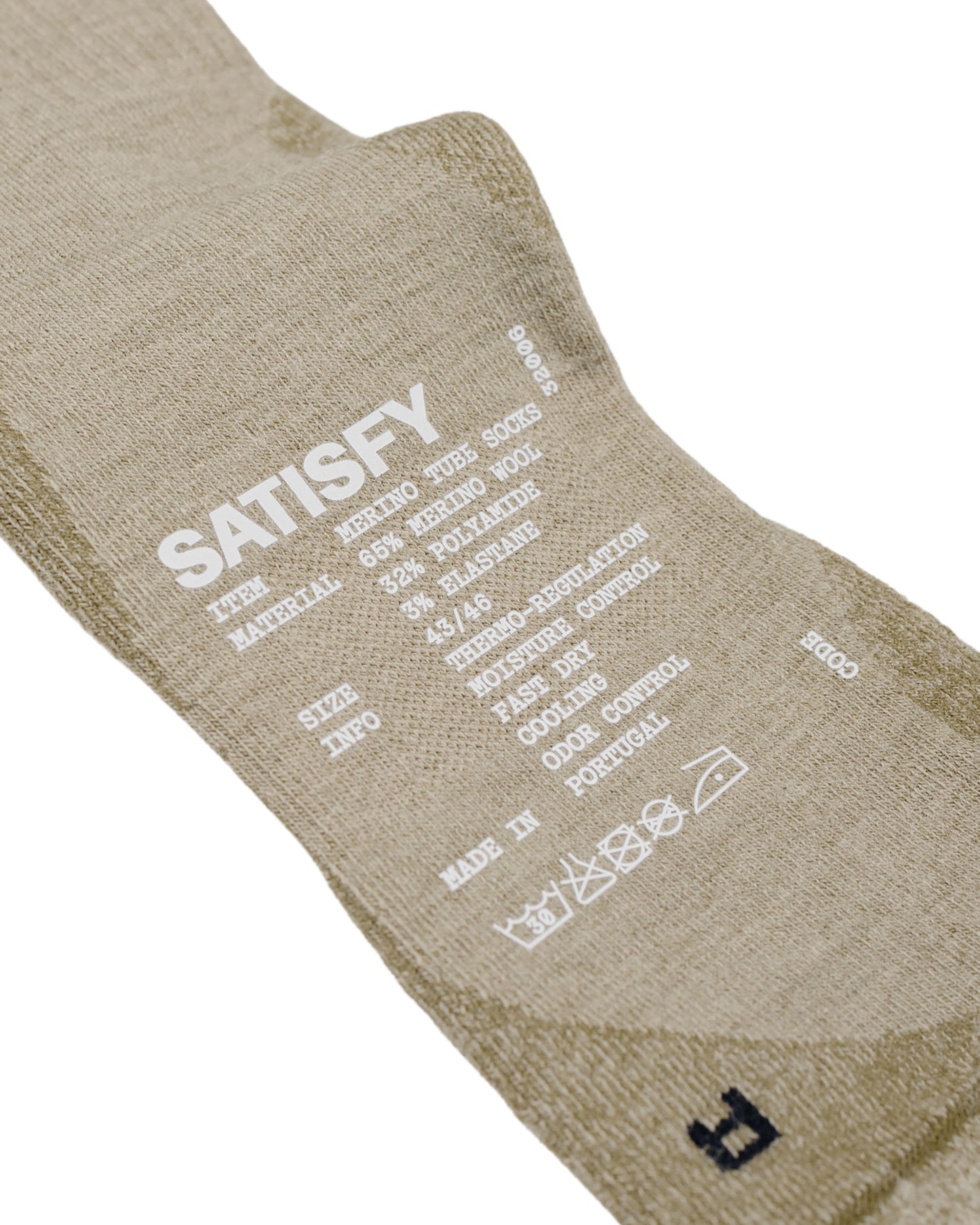lost & found SATISFY SATISFY Merino Nylon Tube Socks Tie Dye Covert Green