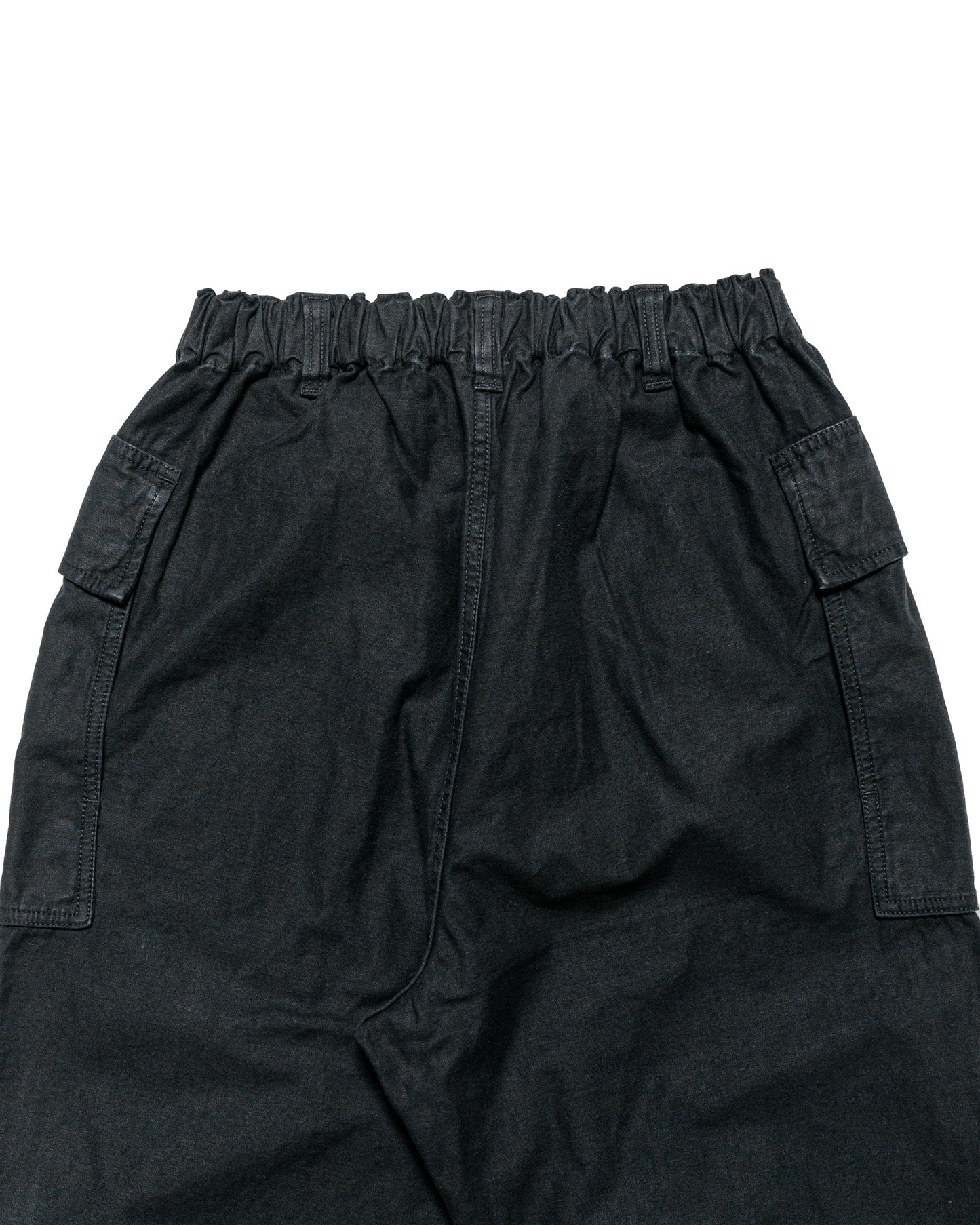 lost & found Sage de Cret Sage de Cret Cotton/Linen Back Satin Pegtop Military Pants Black