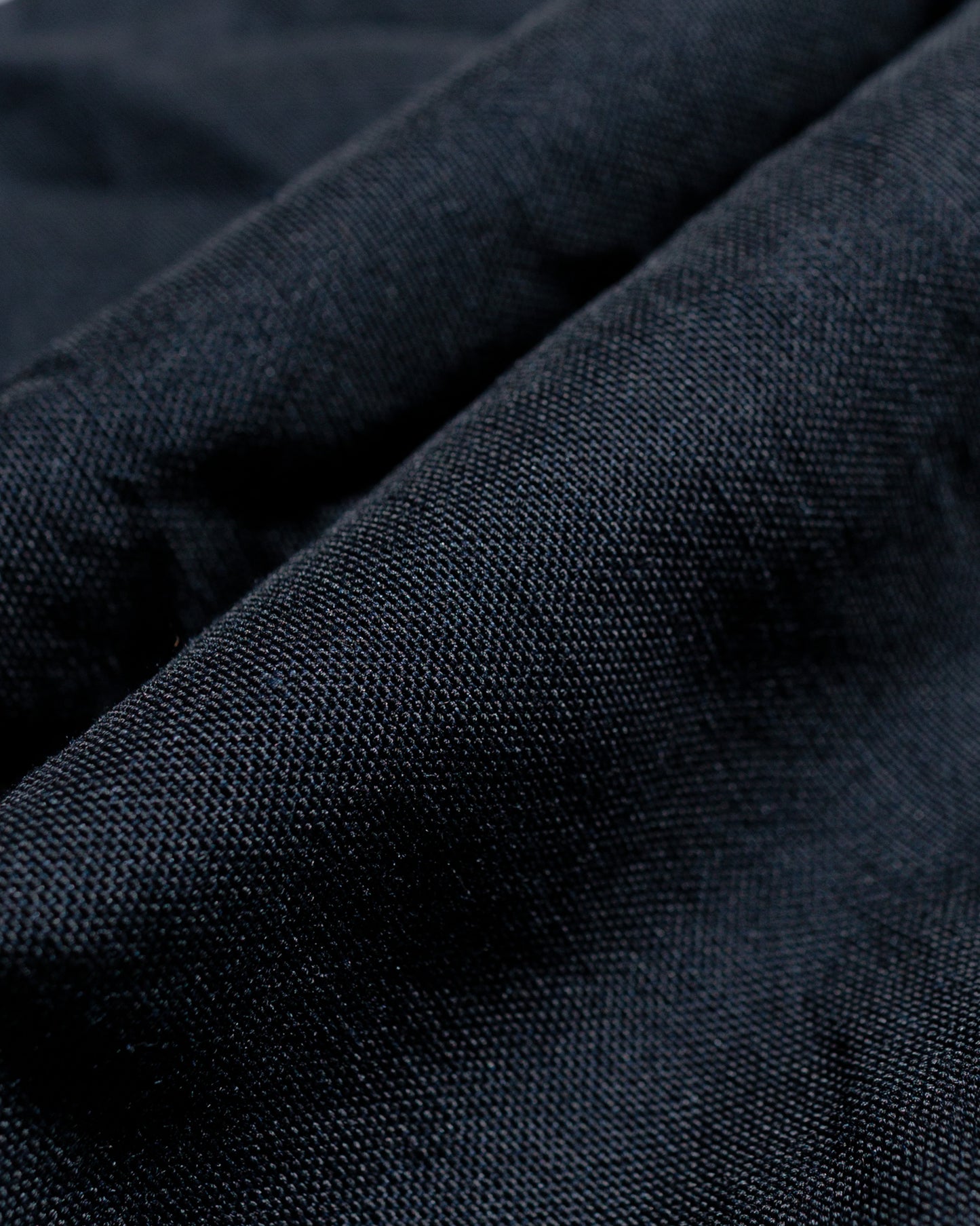 lost & found Sage de Cret Sage de Cret High Density Wool/Linen Oxford Pegtop Single Pleat Pants Navy