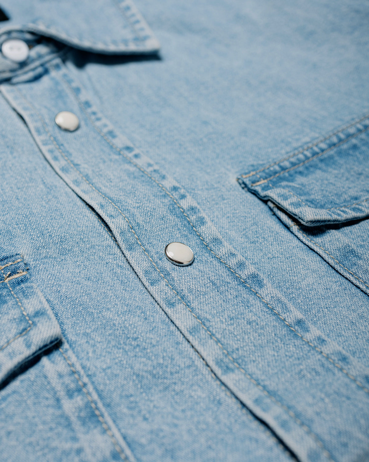 Stüssy Denim Western Shirt Light Denim