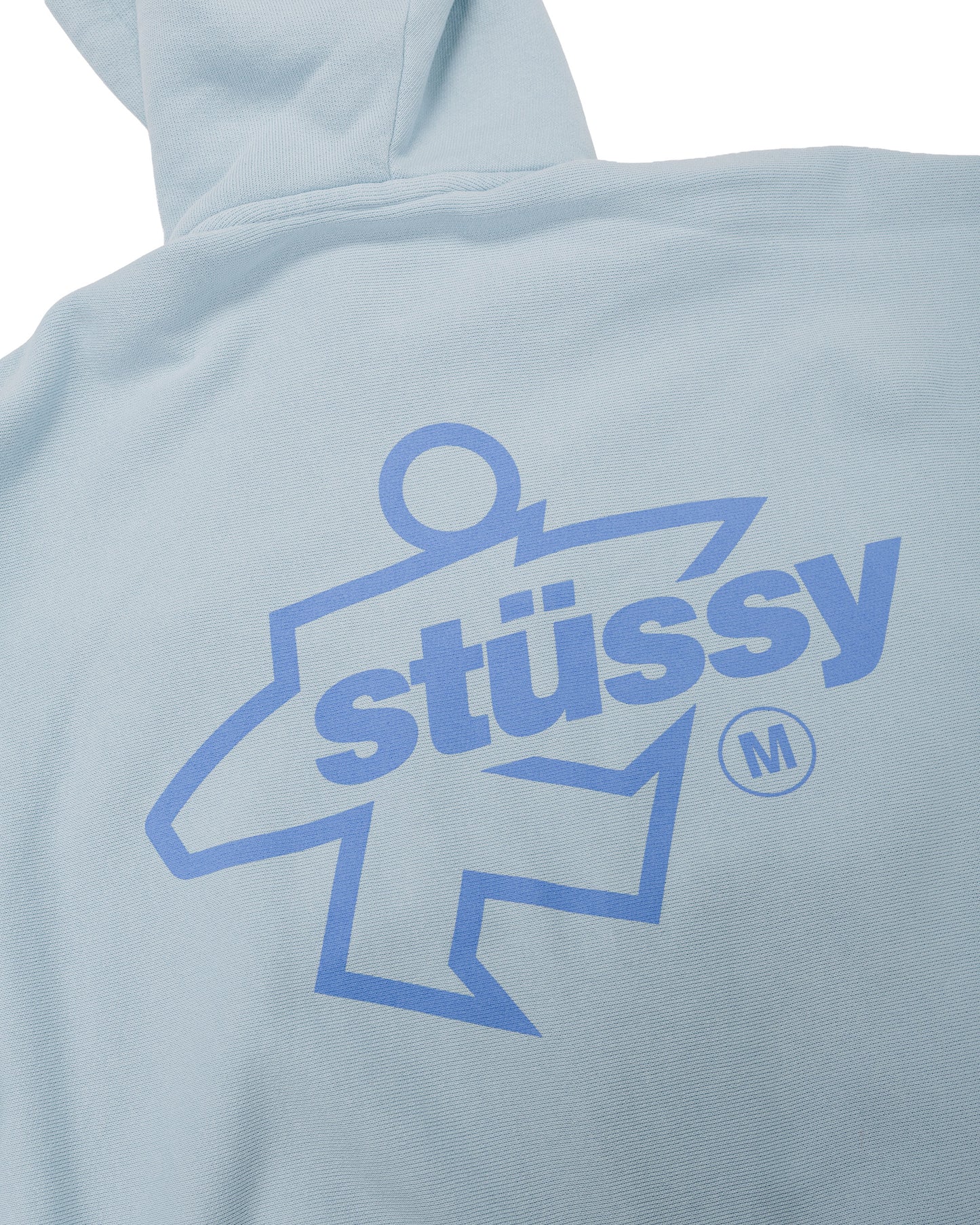 lost & found Stussy Stüssy Surf Size Garment Dyed Zip Hoodie Sky Blue