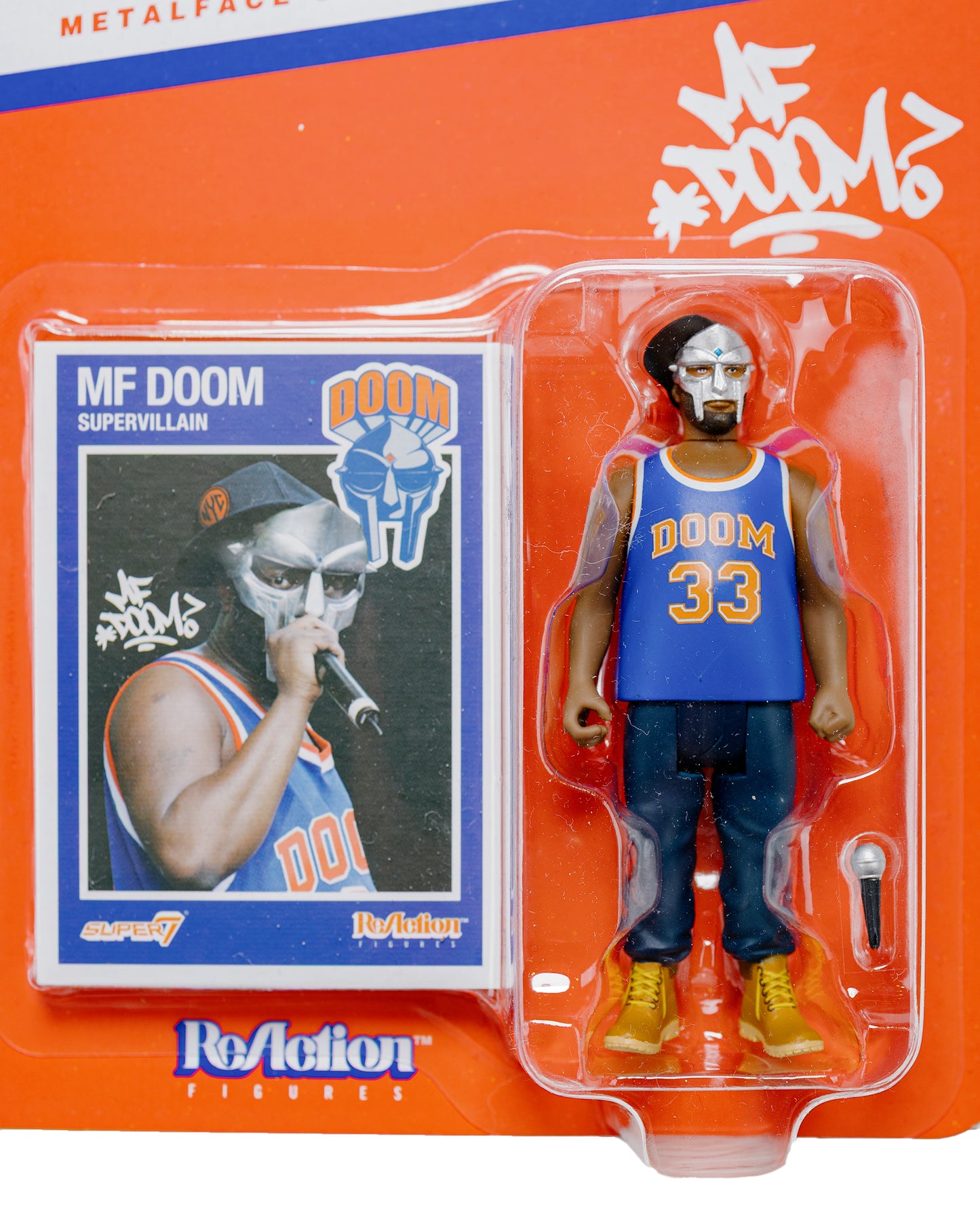lost & found Super7 Super7 MF DOOM ReAction Wave 3 NYC w/ Trading Card