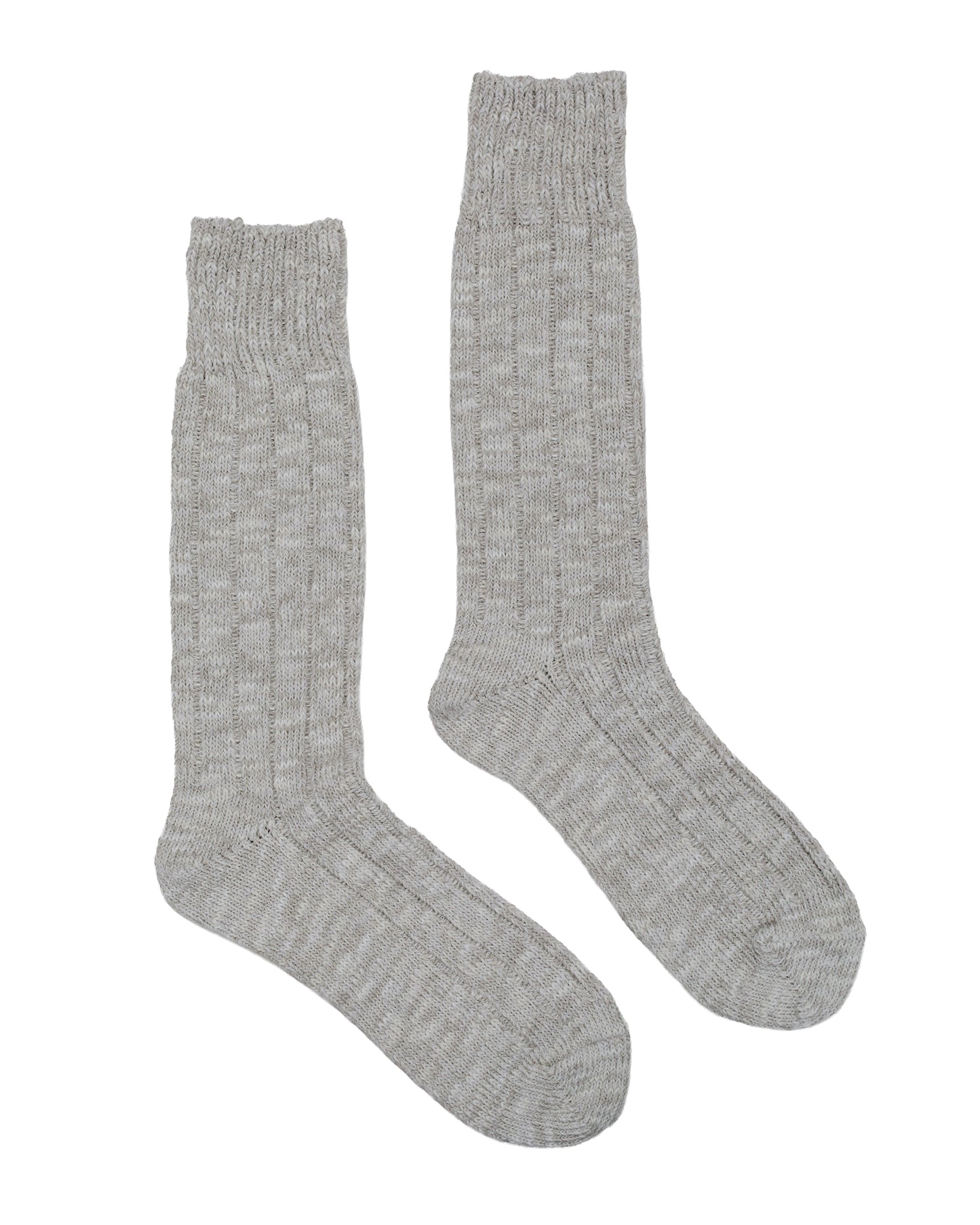 lost & found The Real McCoy's The Real McCoy's MA22012 Outdoor Socks 'Camp' Snow Gray