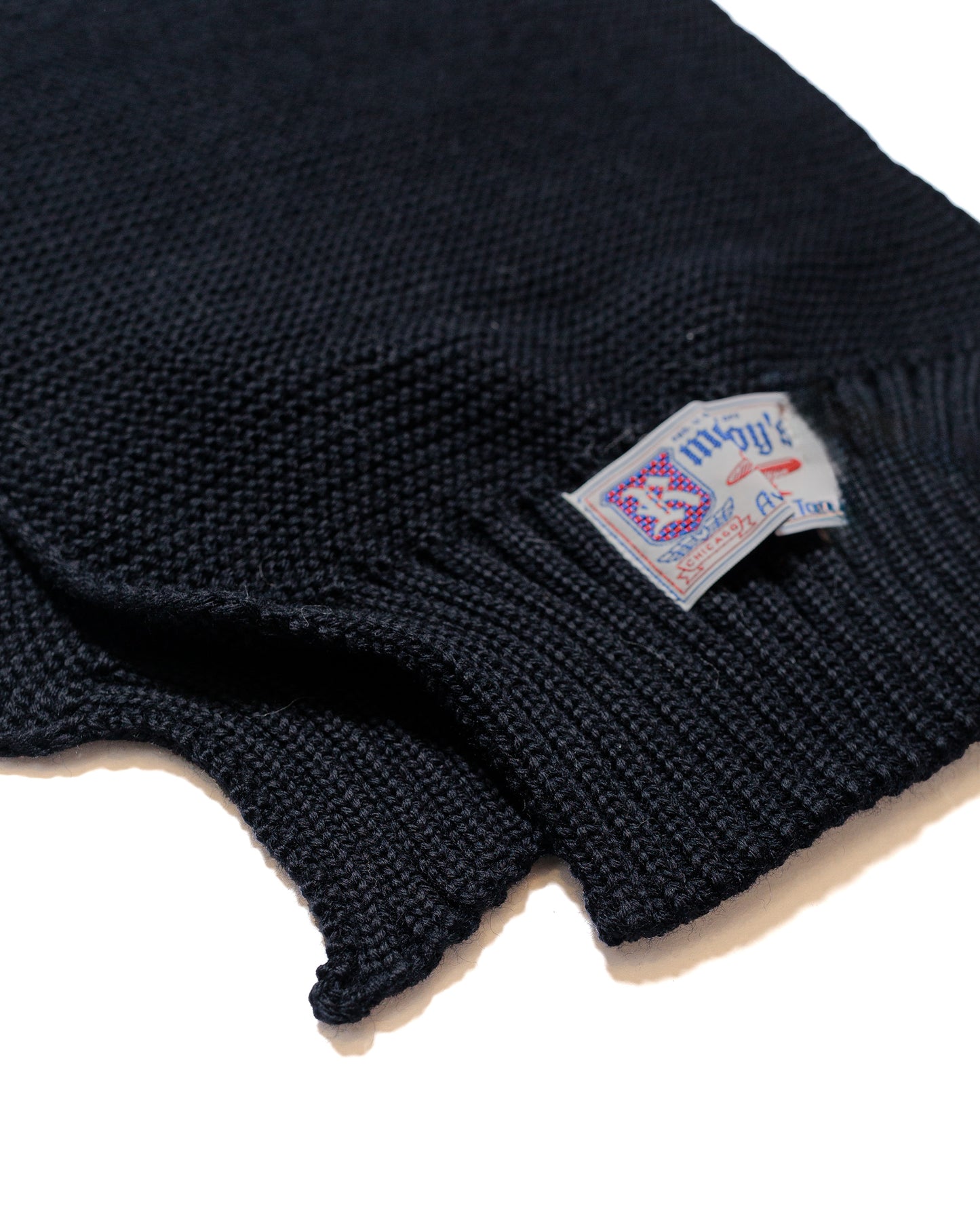 lost & found The Real McCoy's The Real McCoy's MA24103 Scarf, Wool-Knit Navy
