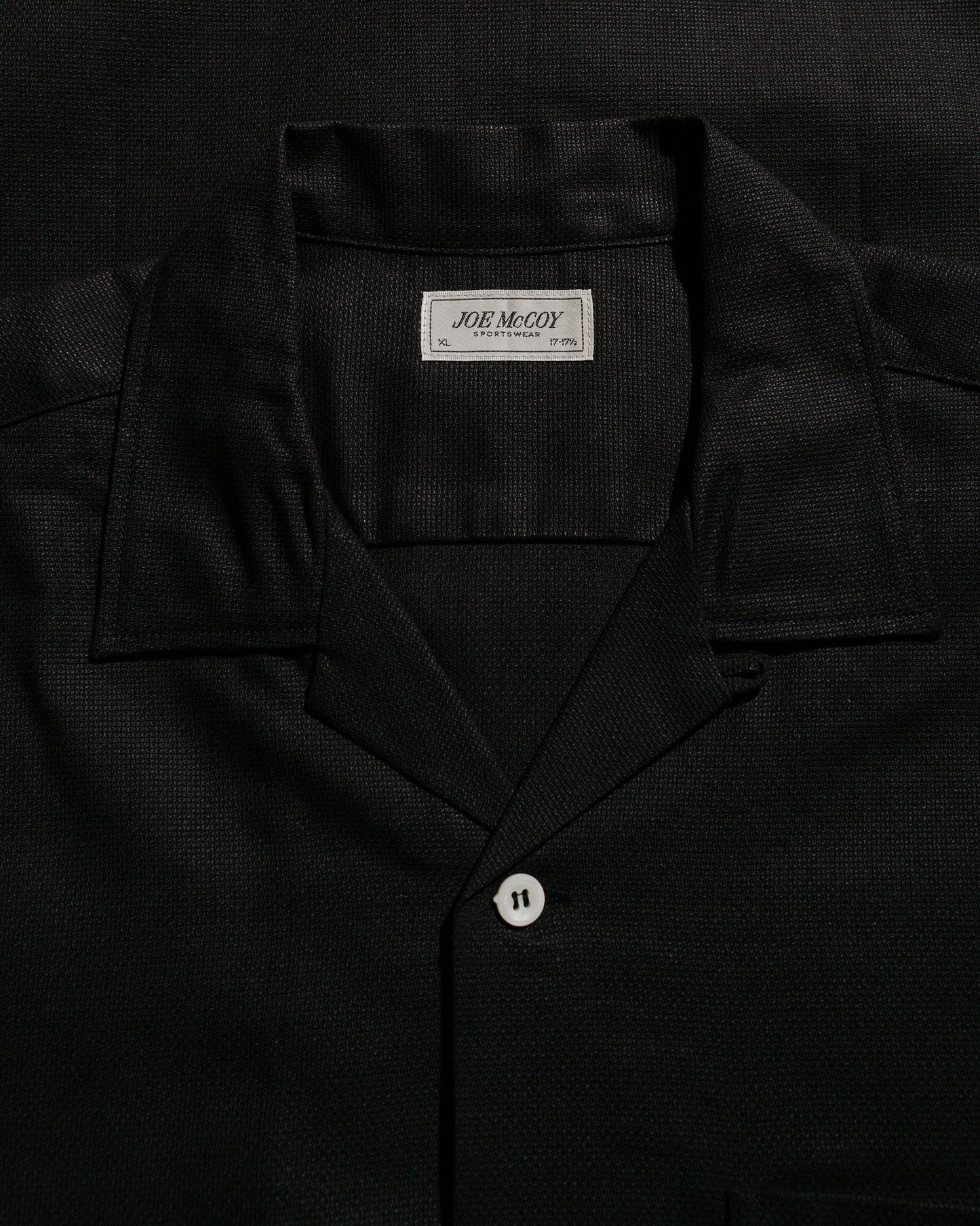 lost & found The Real McCoy's The Real McCoy's MS25010 Joe McCoy Panama Shirt L/S Black