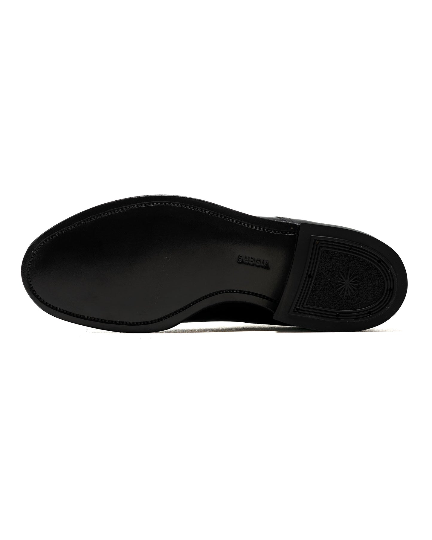 lost & found Viberg Viberg Navvy Cut Shoe Nero Kangaroo