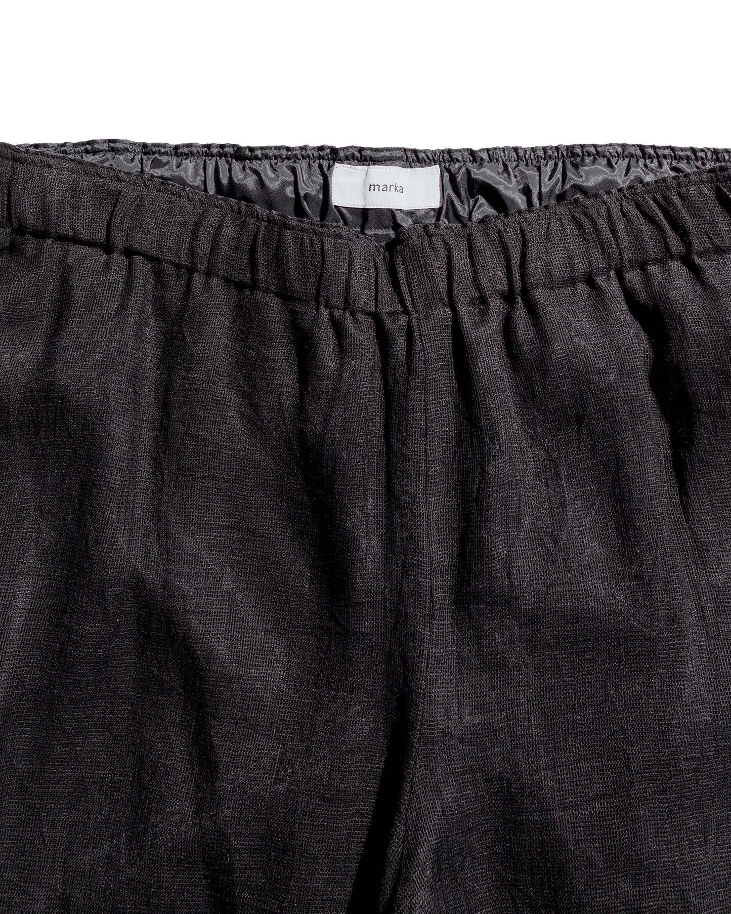 lost & found MARKAWARE marka Mesh Shorts Linen Mesh Black
