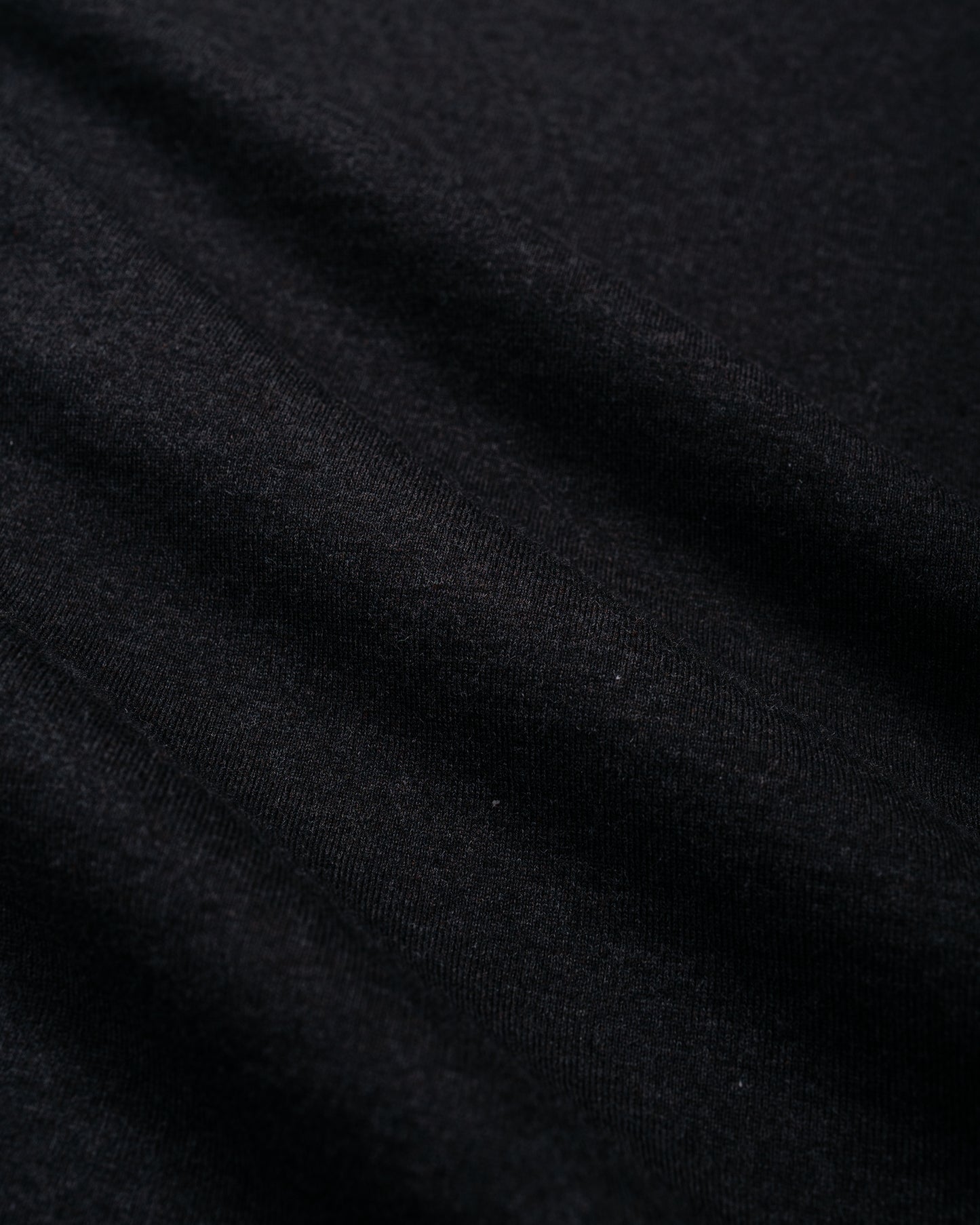 lost & found MARKAWARE marka Narrow Piping Tee 40/2 Organic Cotton Knit Heather Black