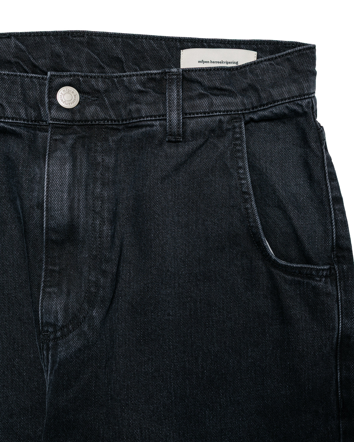 lost & found mfpen mfpen Straight Cut Jeans Faded Black