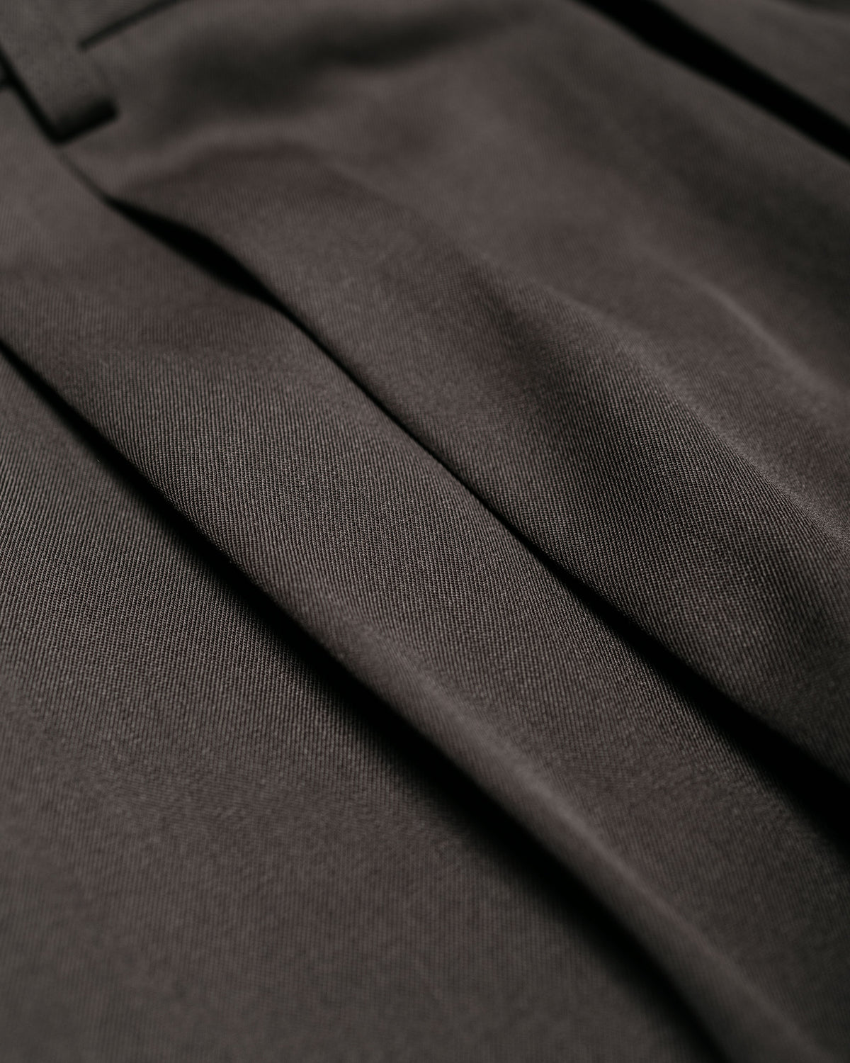 ssstein Long Wide Trousers Grey Khaki