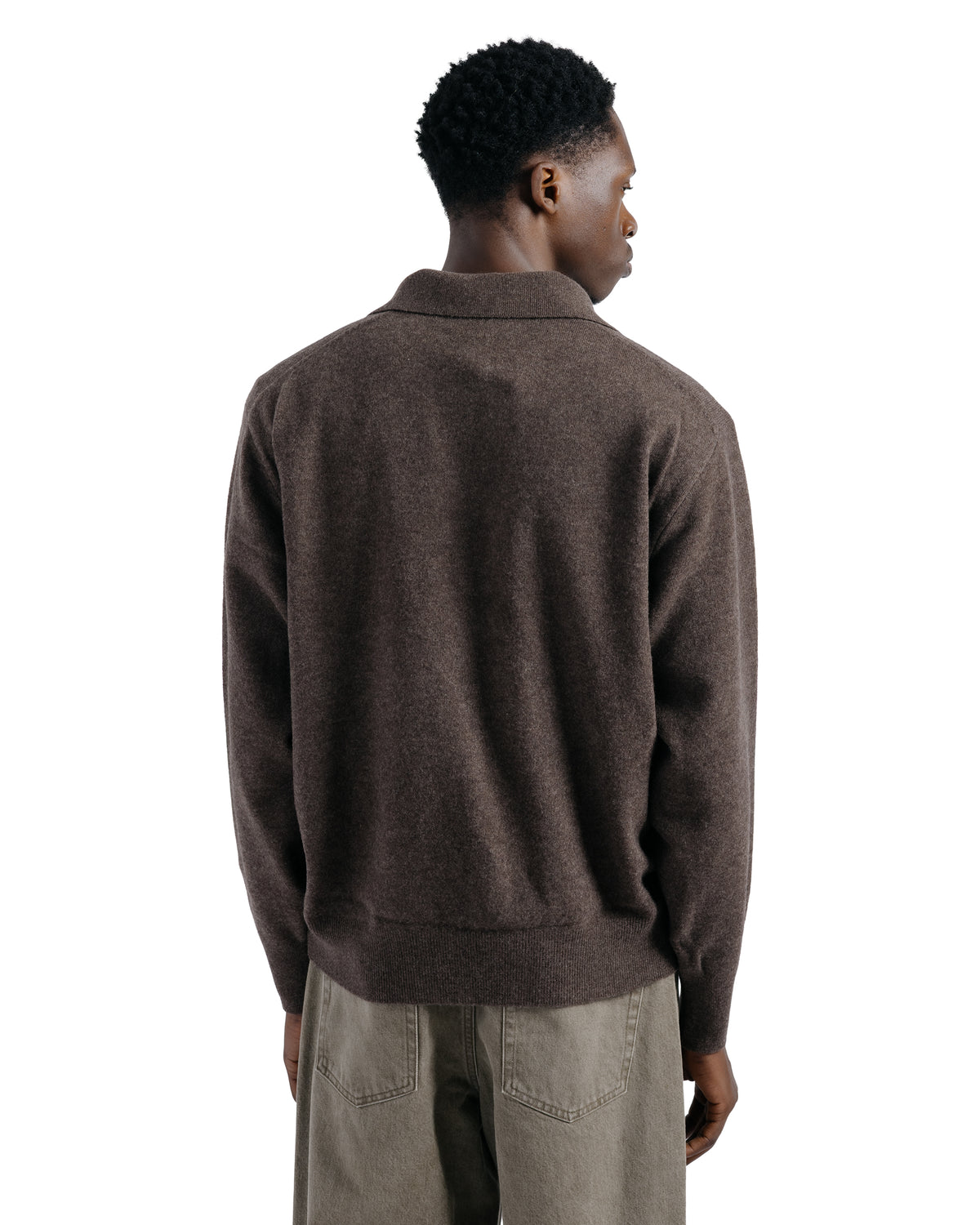 ssstein Extra Fine Wool Knit Skipper Mocha