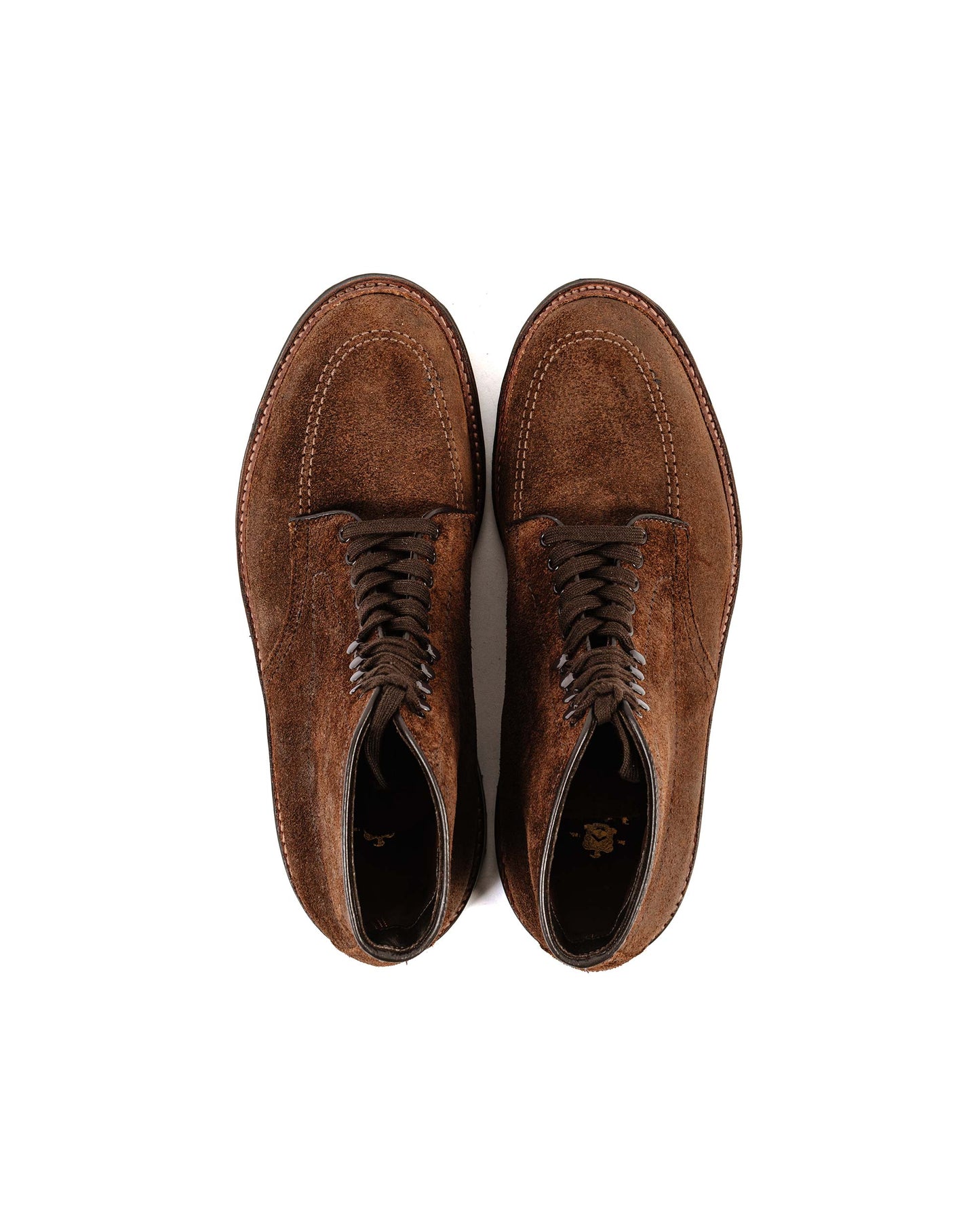 lost & found Alden Alden Mocc Toe Boot Reverse Tobacco Chamois 4015HC